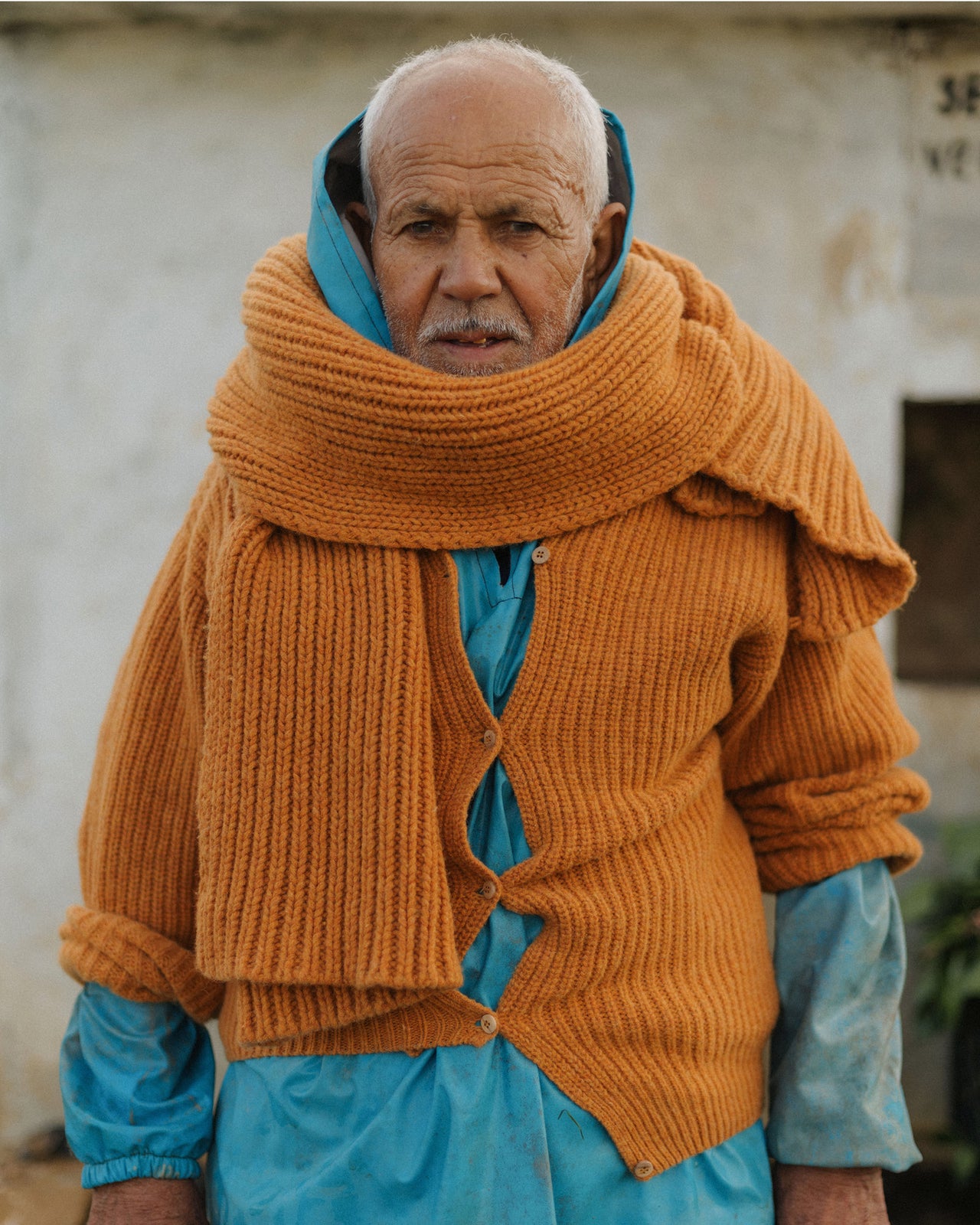Mea Cardigan - Recycled Wool Knit - Clair Orange