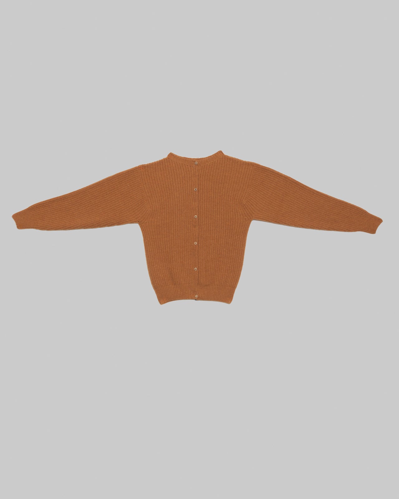 Mea Cardigan - Recycled Wool Knit - Clair Orange