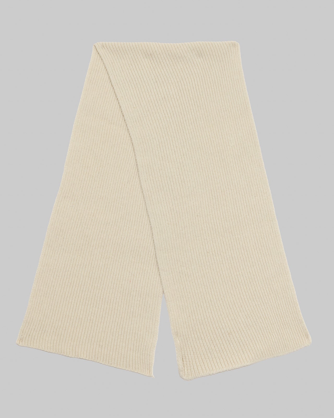 Mea Scarf - Arles merino wool rib knit - Chaume Sand