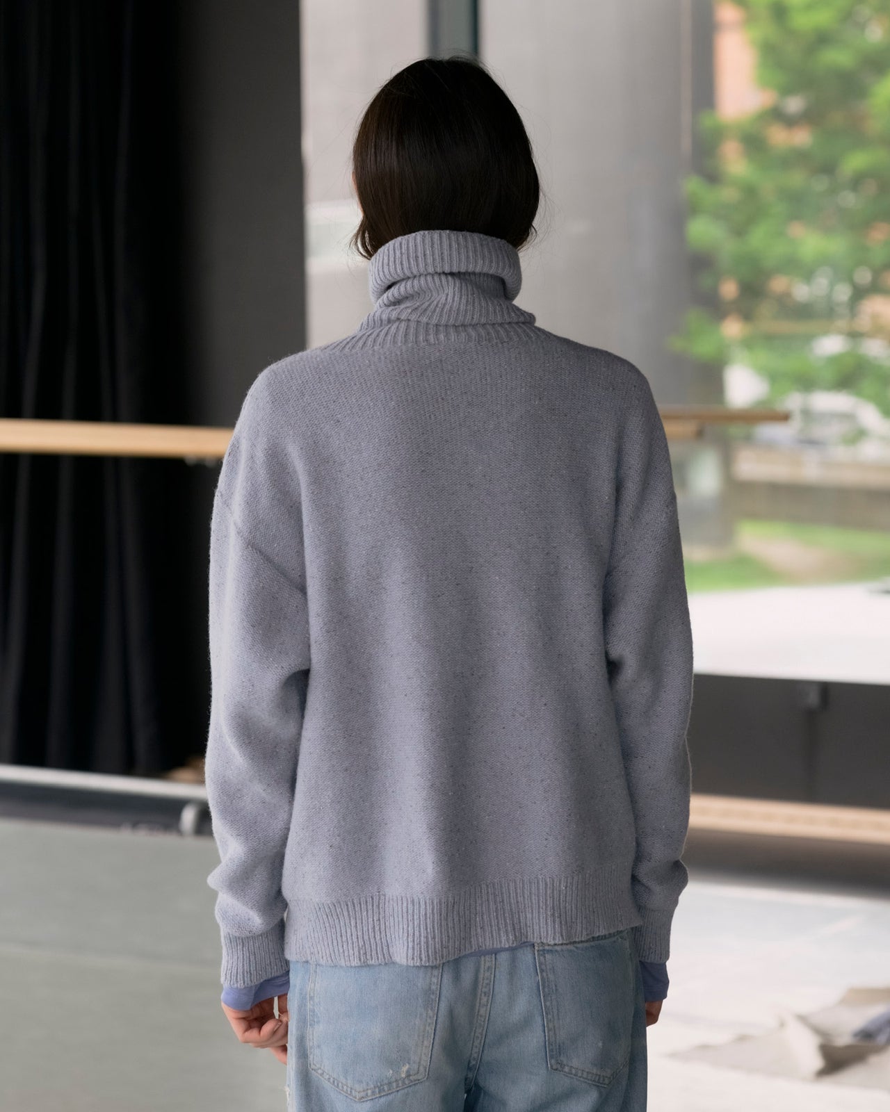 Mea Turtleneck - Recycled Wool - Ocean