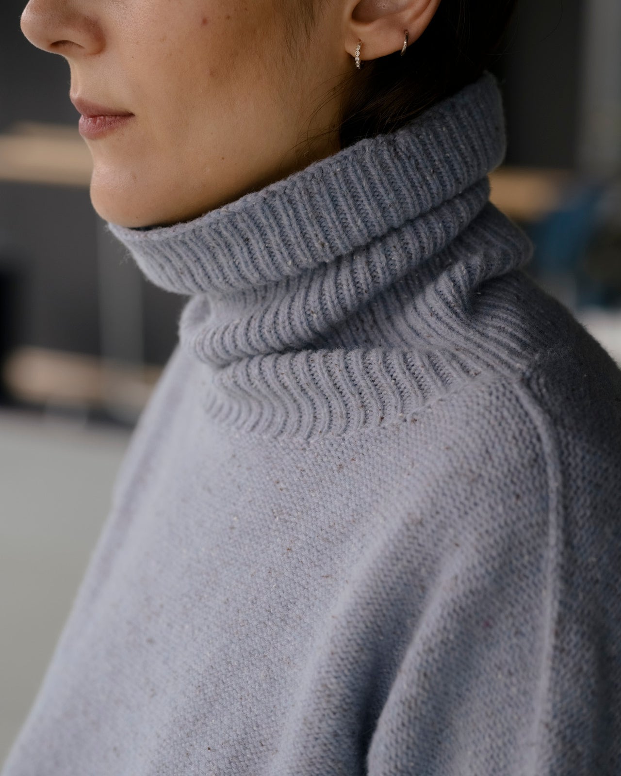 Mea Turtleneck - Recycled Wool - Ocean