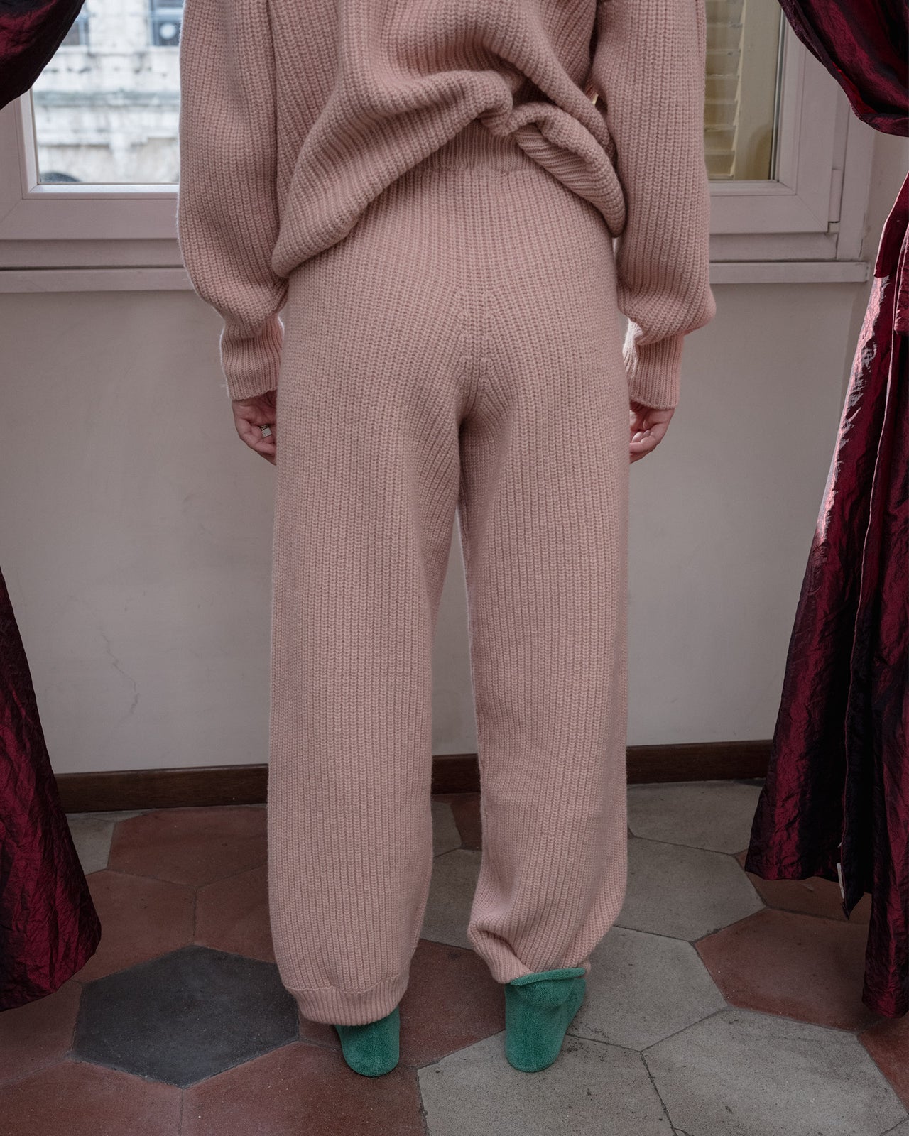Mea Pants - Recycled Wool - Pink Fa - WT23