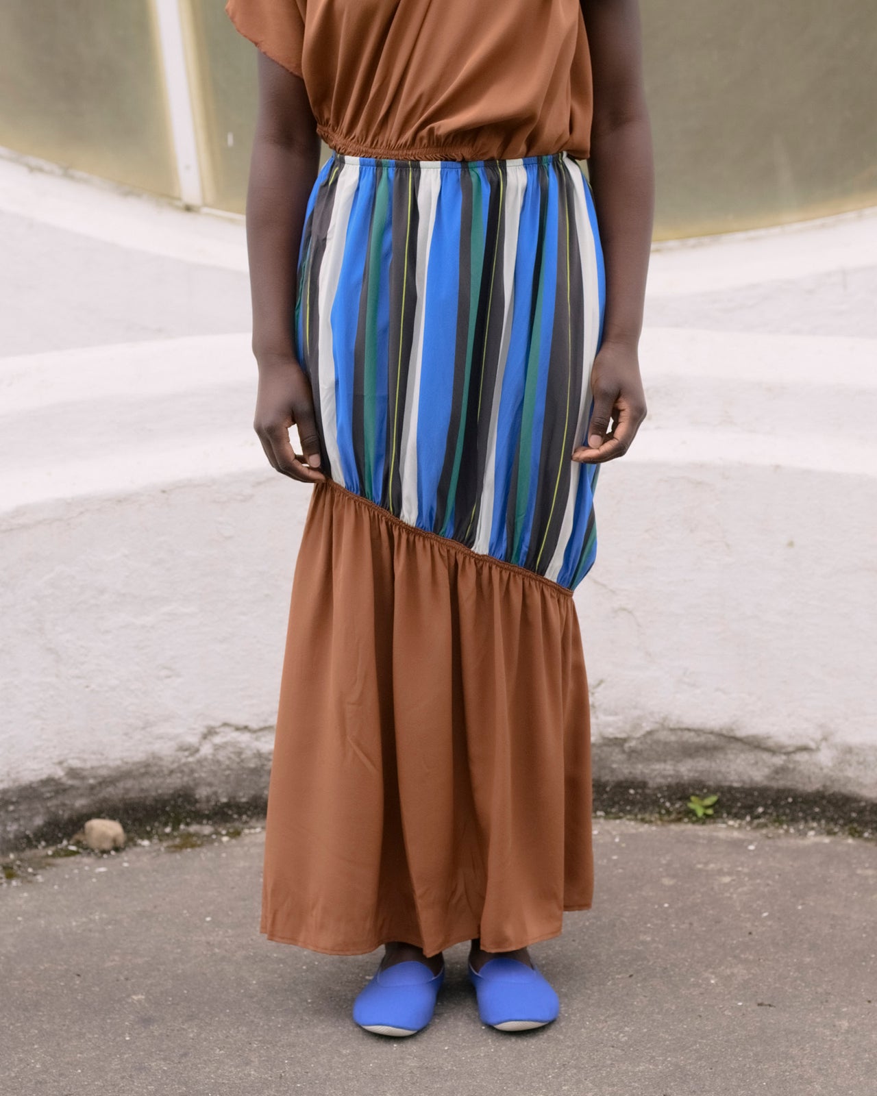 Meco Skirt - Silk Crepe - Ocular