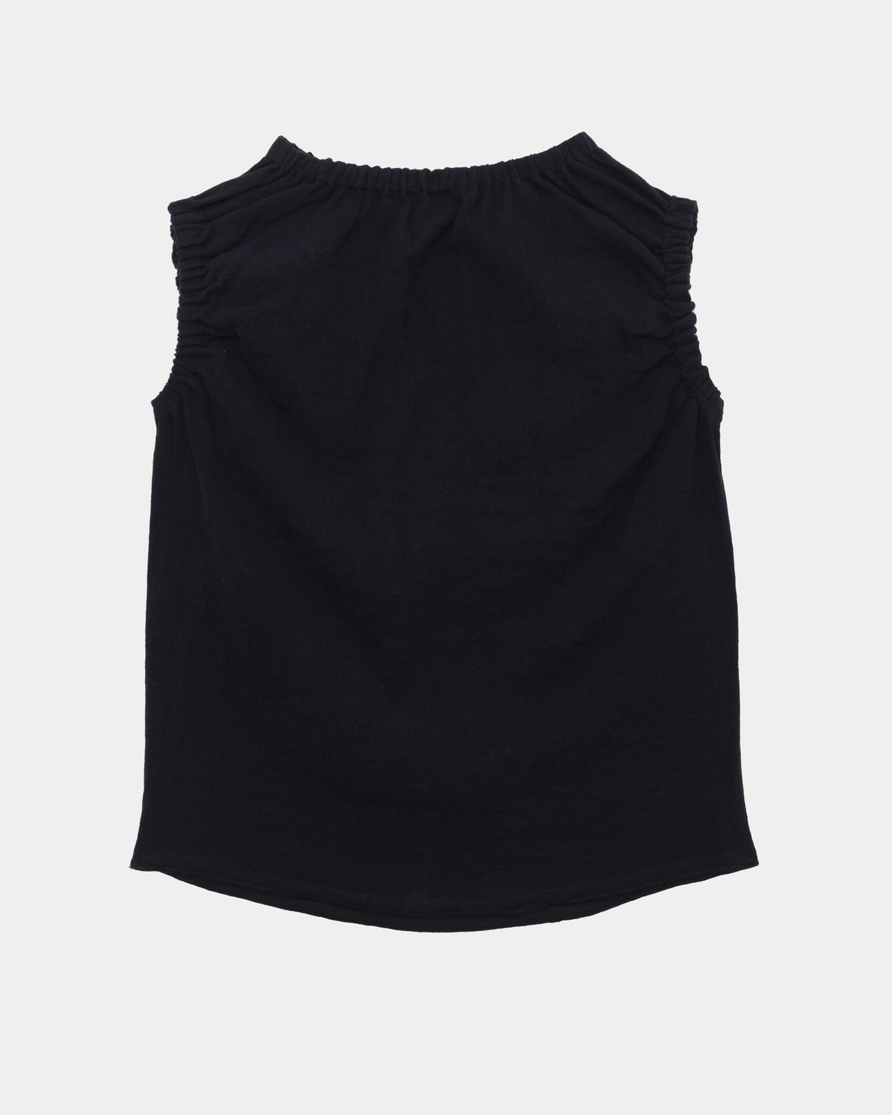 Mia Top - Crinkle Linen - Black