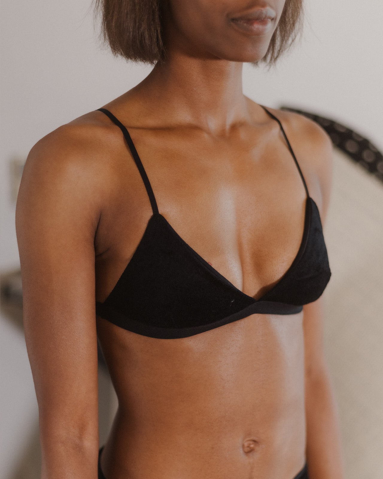Mississippi Bra - Ecovero Velour - Black