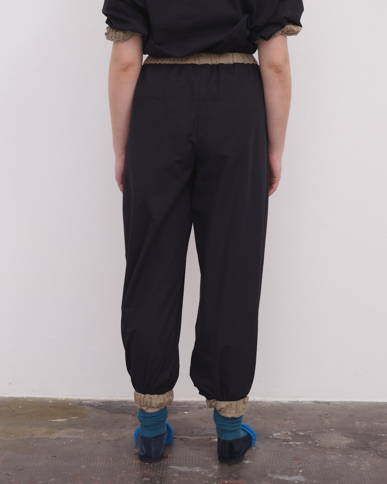 Moy Pants - Organic Cotton Poplin - Black / Khaki