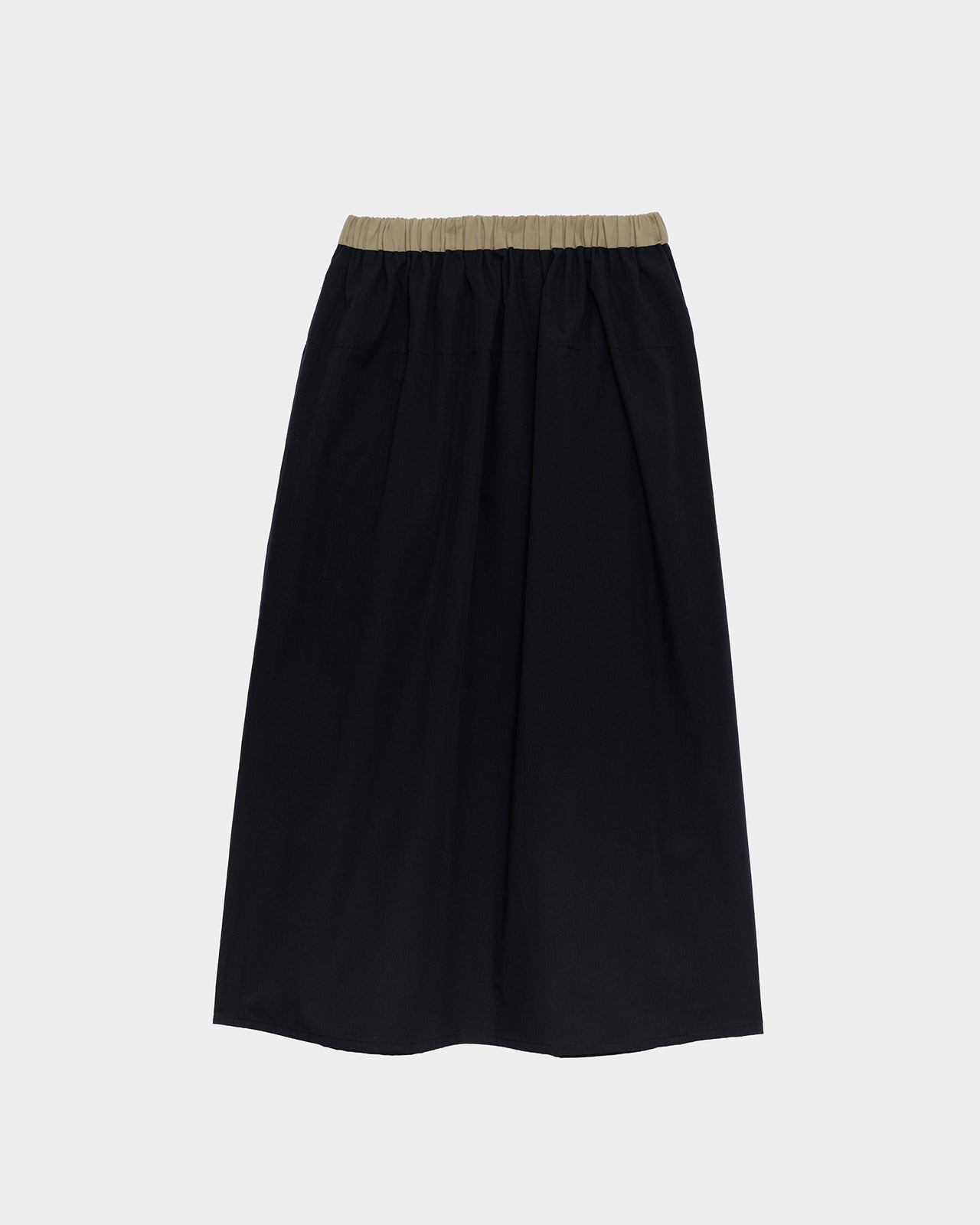 Moy Skirt - Organic Cotton Poplin - Black / Khaki