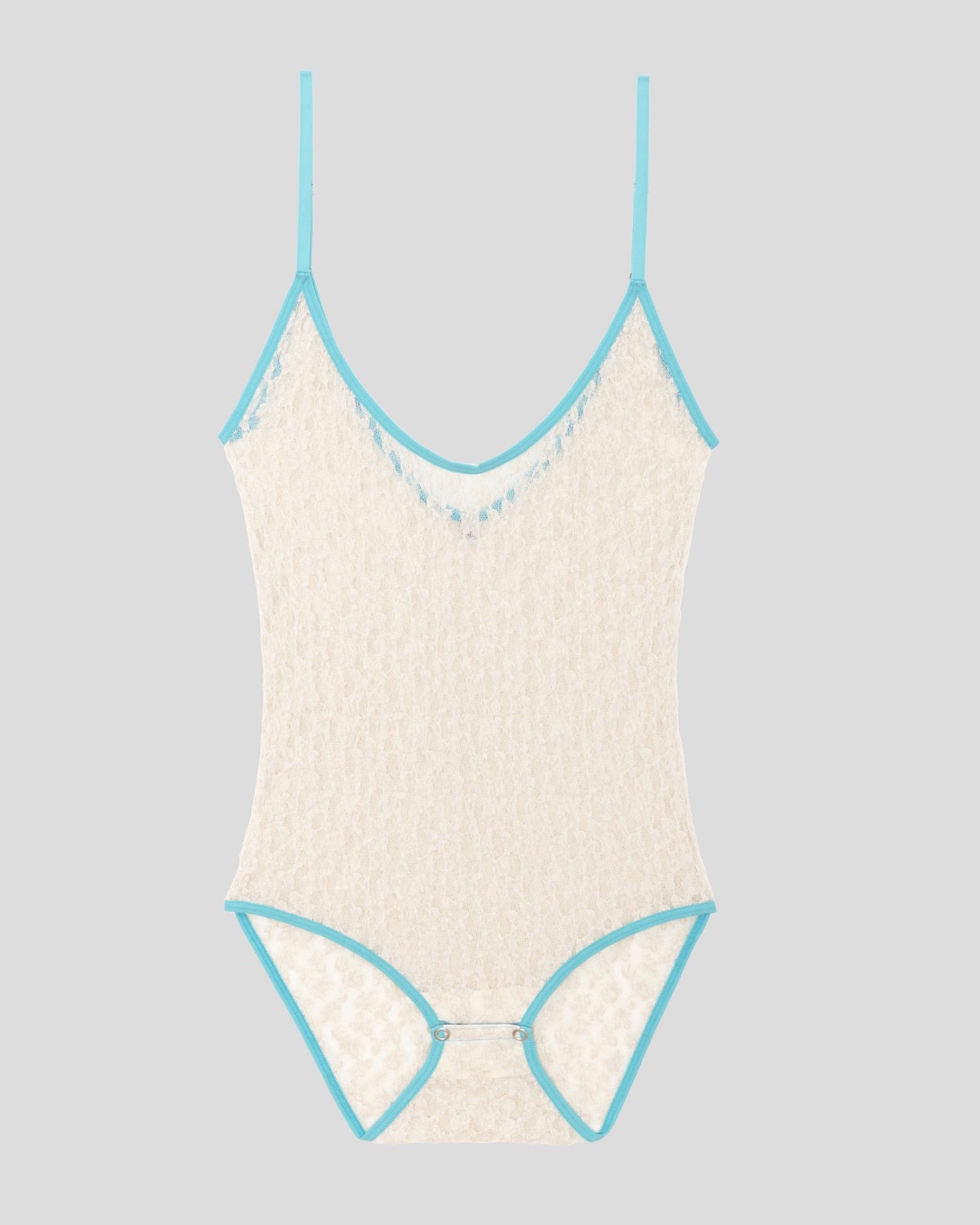 Musial Body - Organic Cotton Lace - Undyed / Turquoise
