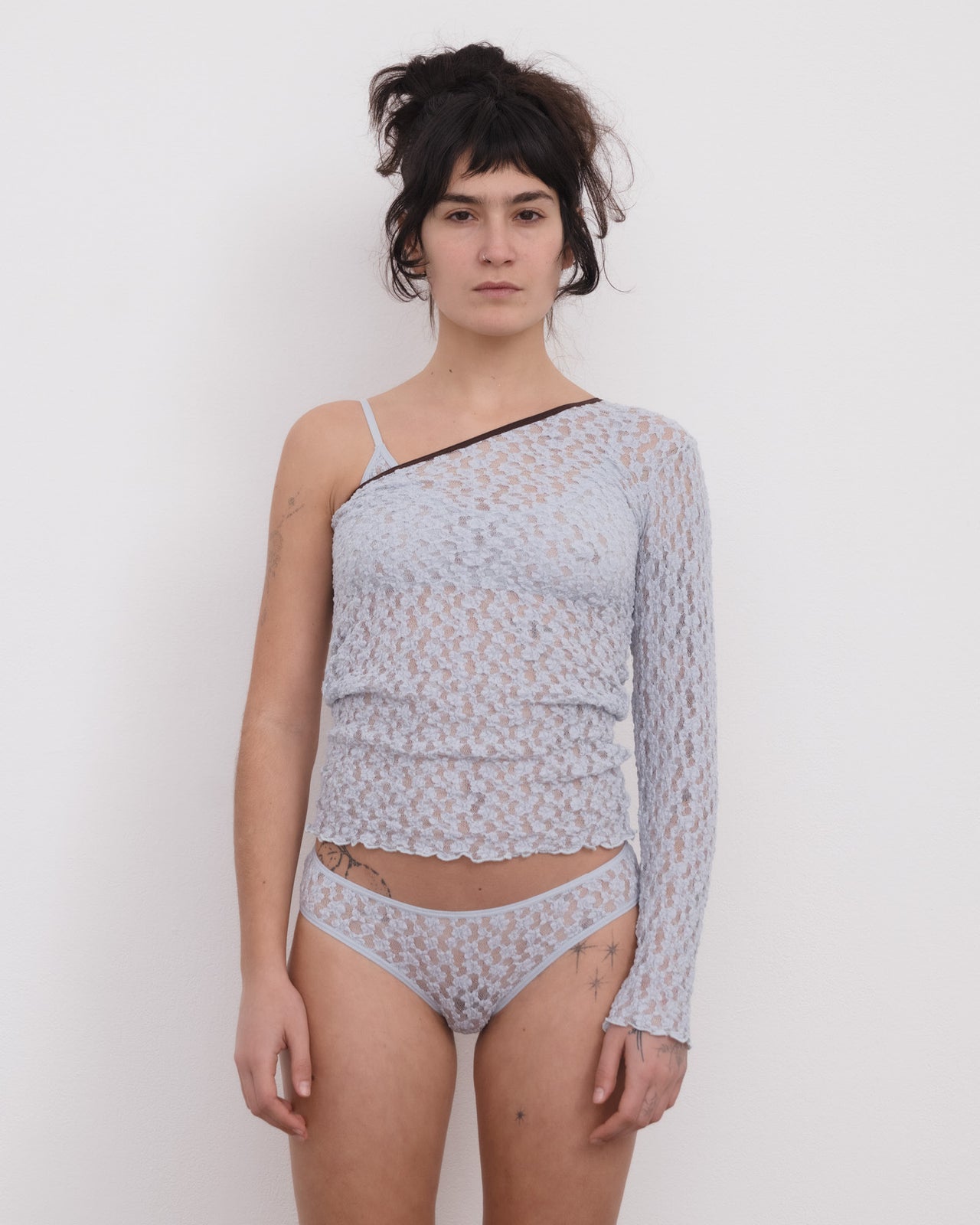 Musial Pants - Organic Cotton Lace - Dona Blue
