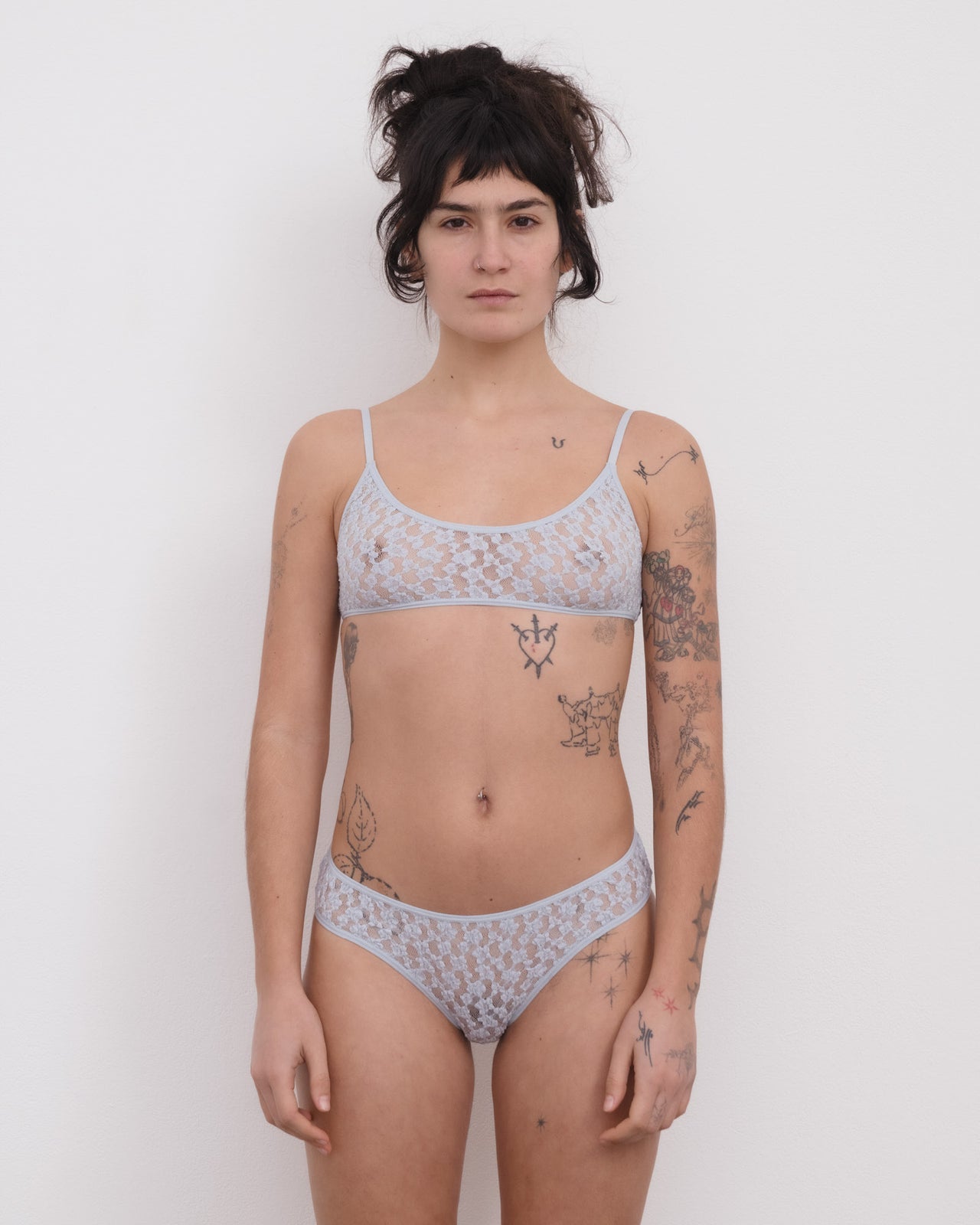 Musial Pants - Organic Cotton Lace - Dona Blue