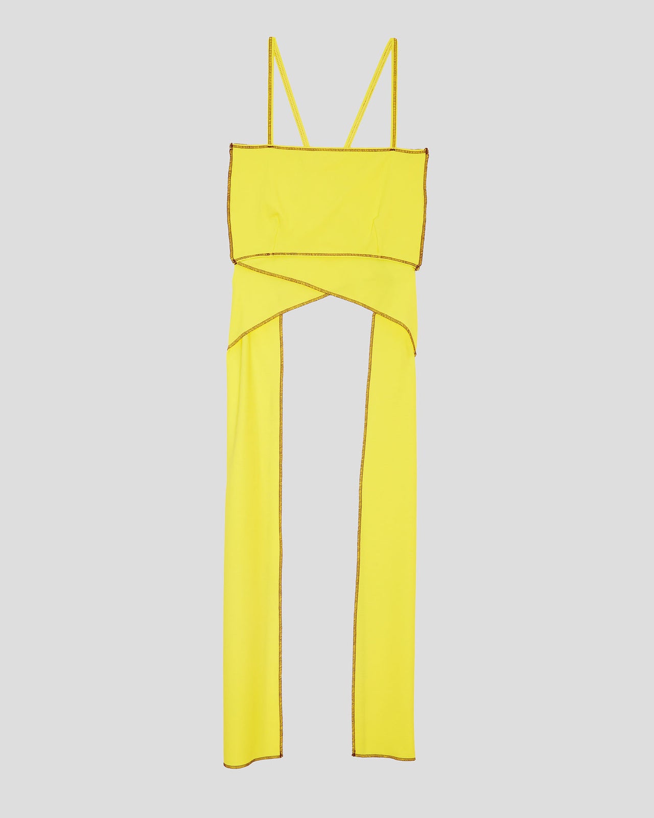 Mye Wrap Swim Top - Polyamide - Ru Yellow - AU23