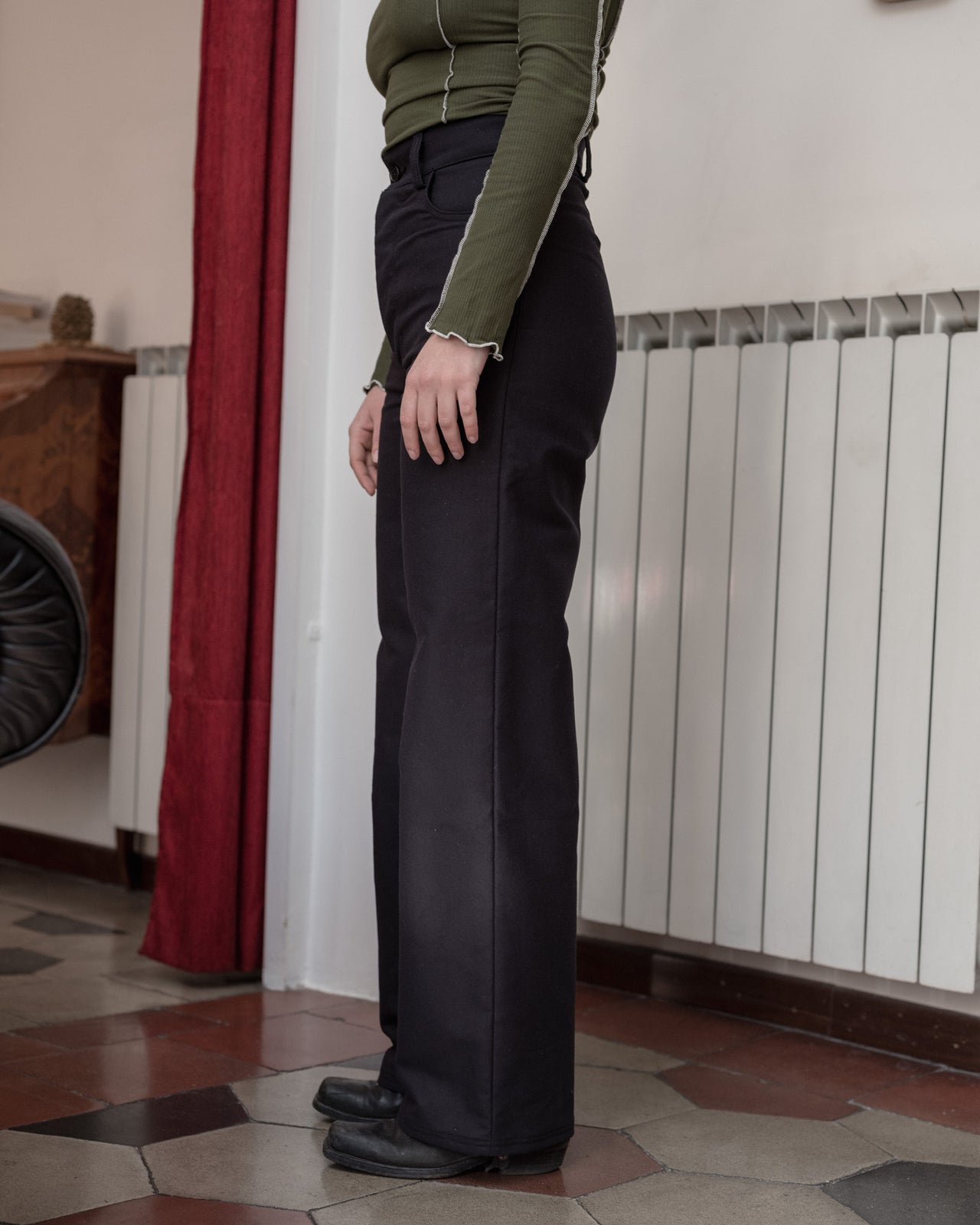 Navalo Pants - Cotton Canvas - Black - WT23