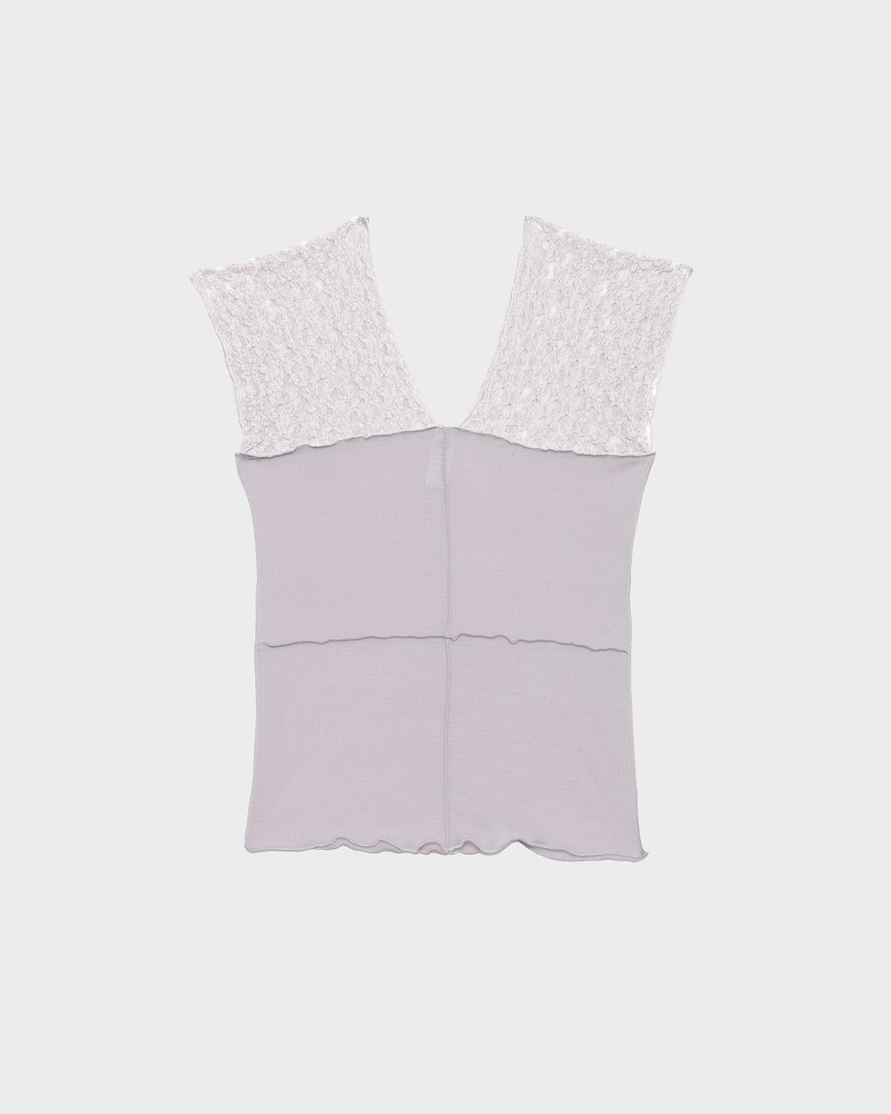 Nehru Tank - Organic Cotton Lace - Cylin / Verbe Purple