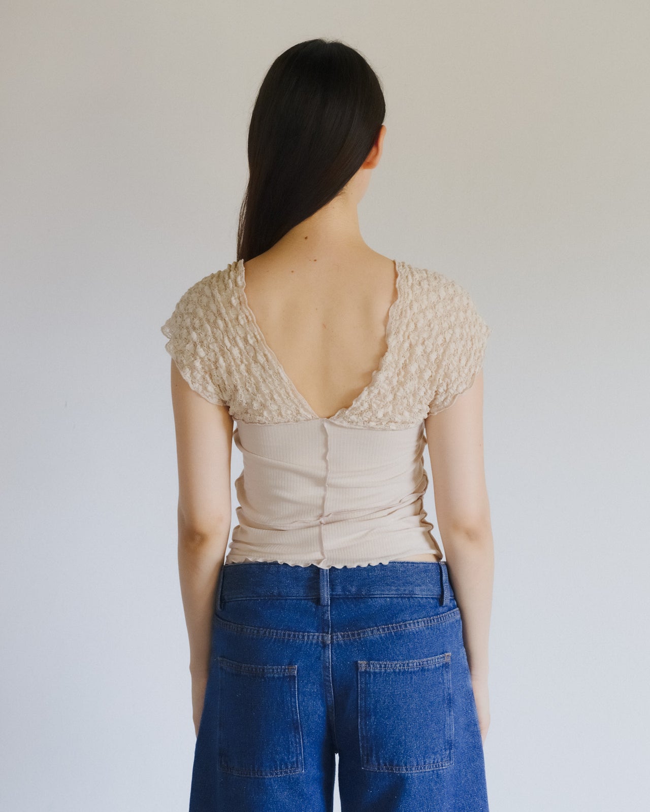 Nehru Tank - Organic Cotton Rib - Dylan Beige