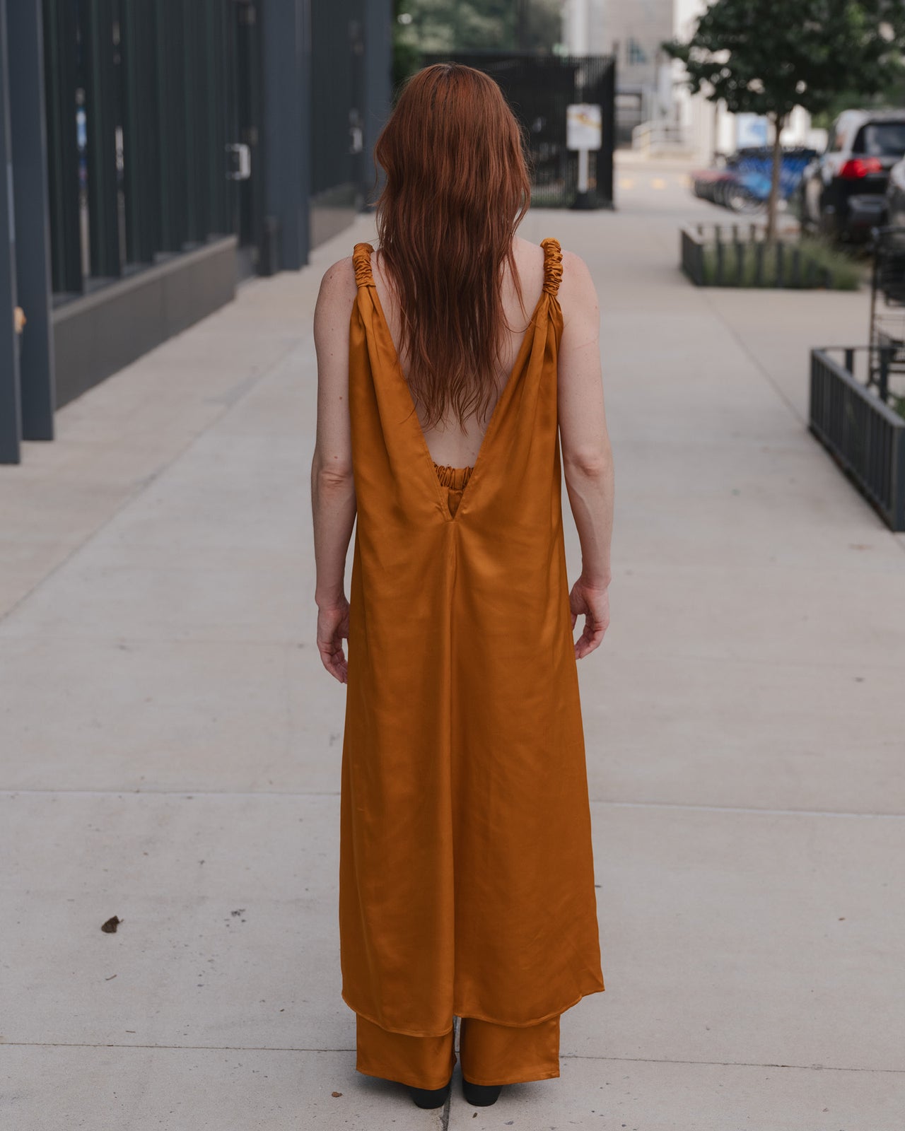 Neil Dress - Viscose - Mina Copper