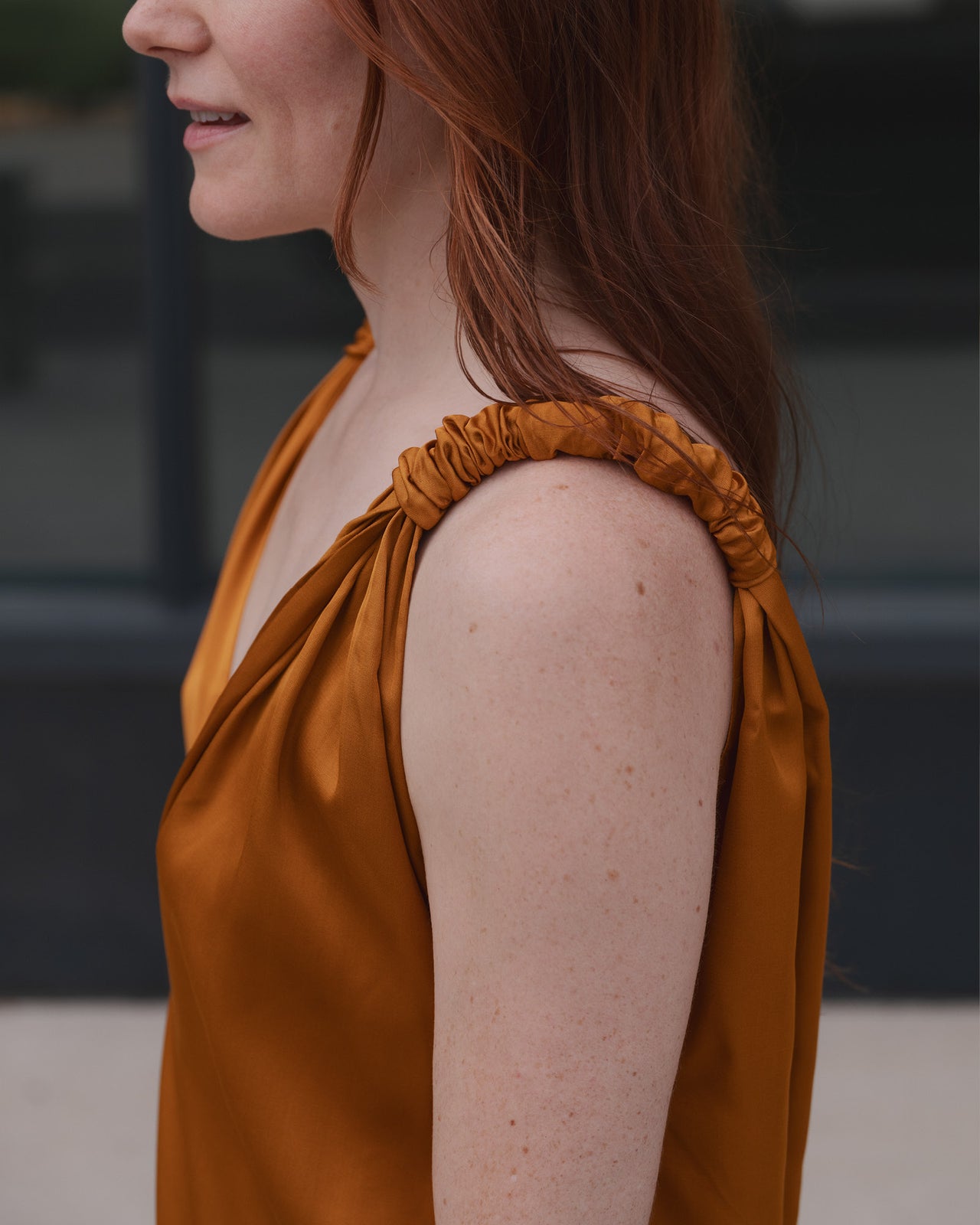 Neil Dress - Viscose - Mina Copper