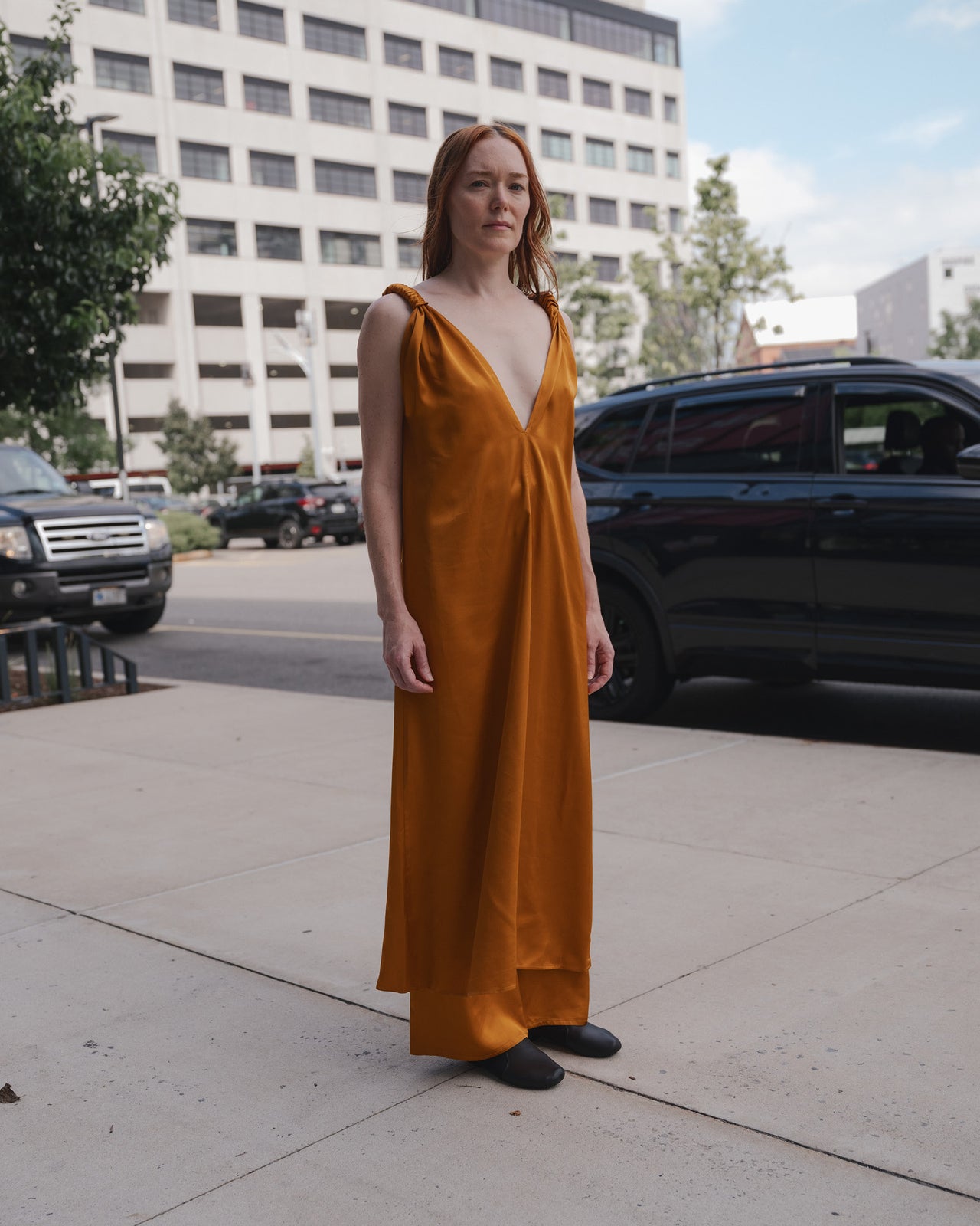 Neil Dress - Viscose - Mina Copper