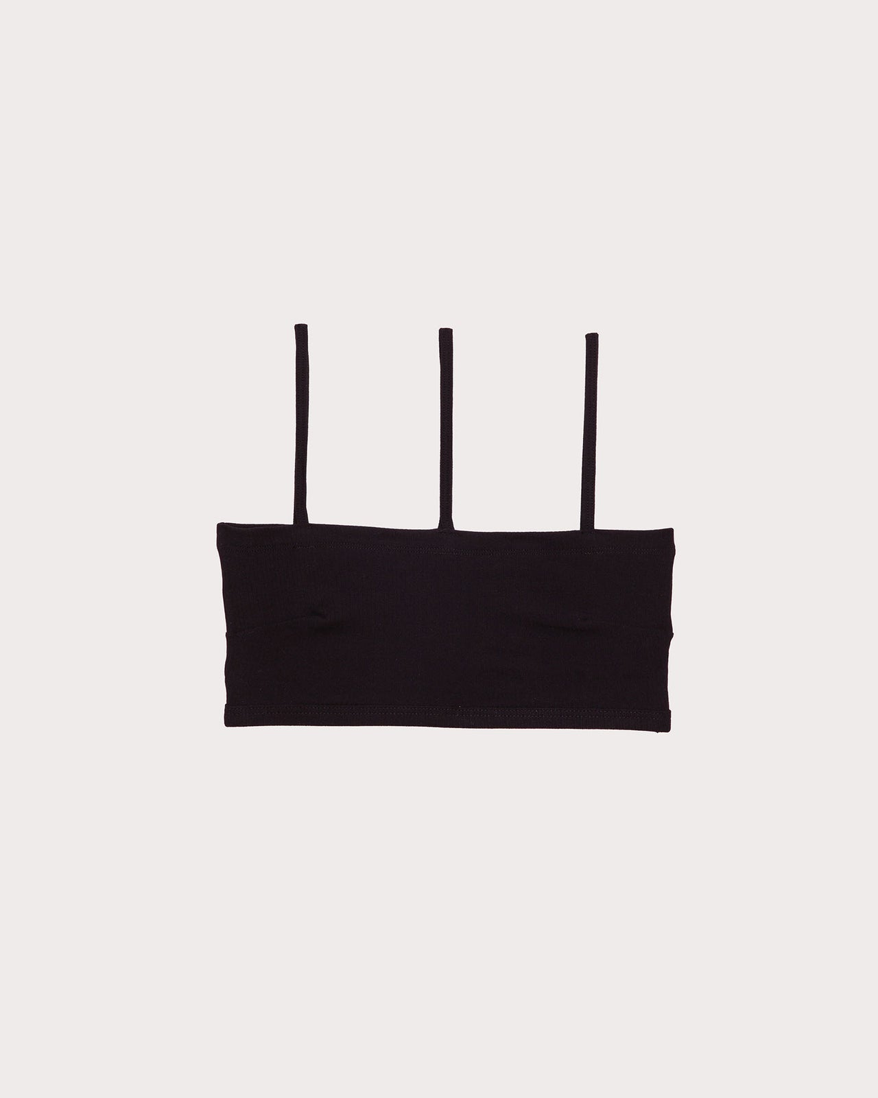 Nida Bra - Cotton Rib - Black