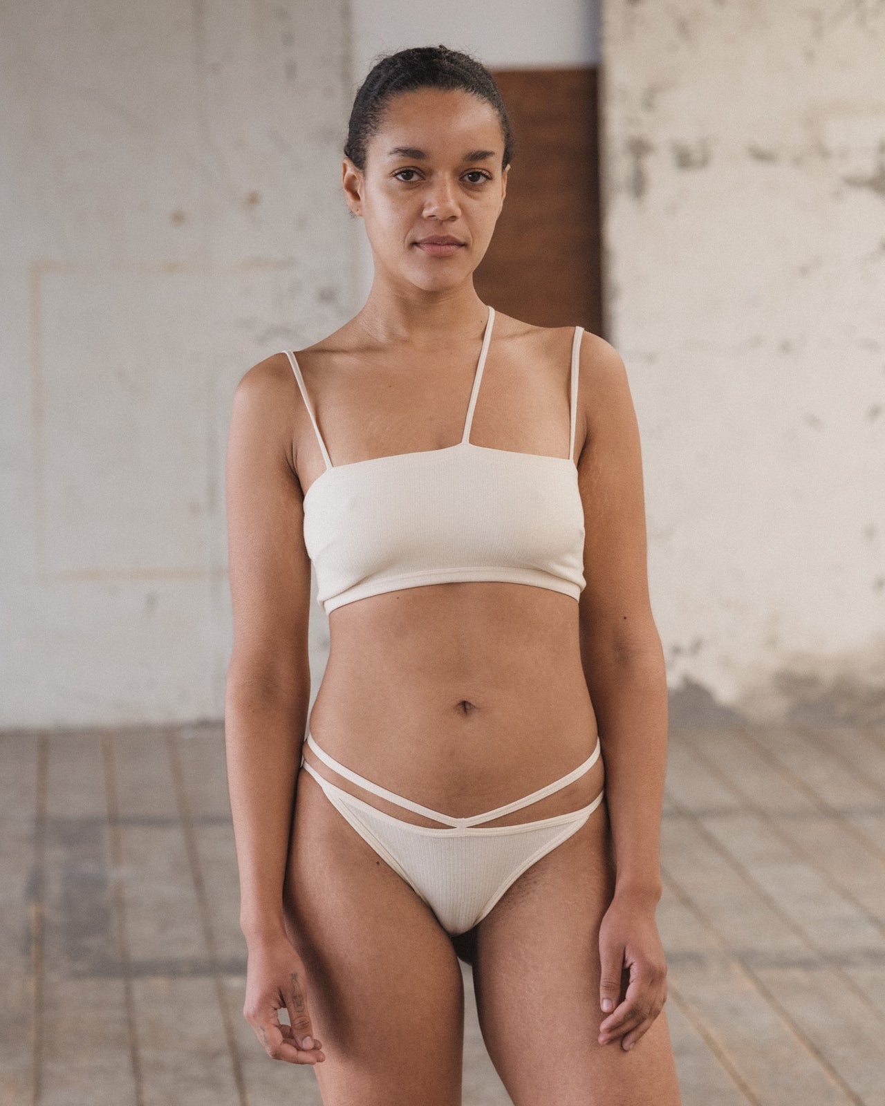 Nida Bra - Cotton Rib - Off White