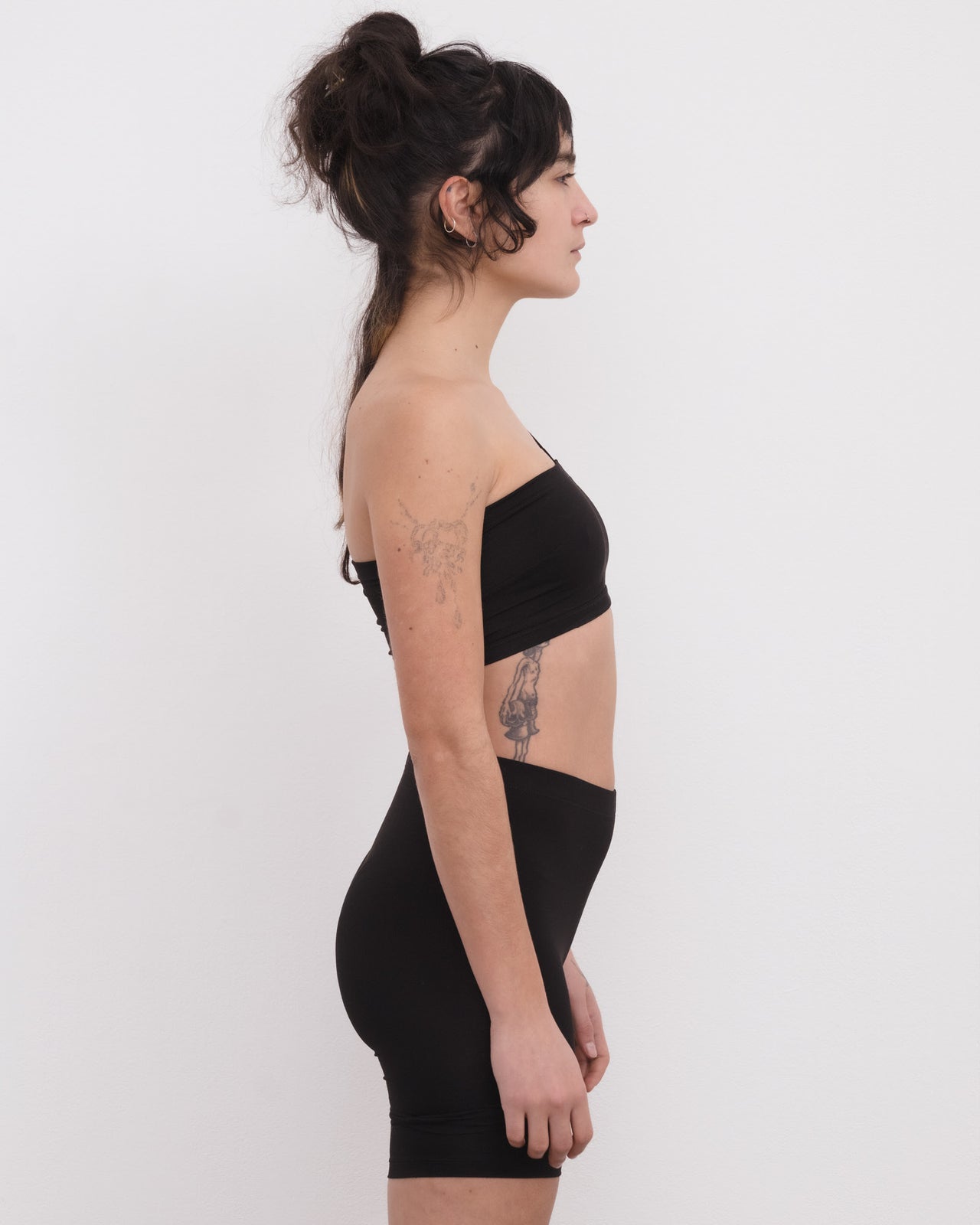 Nida One Strap Bra - Bamboo Lyocell - Black