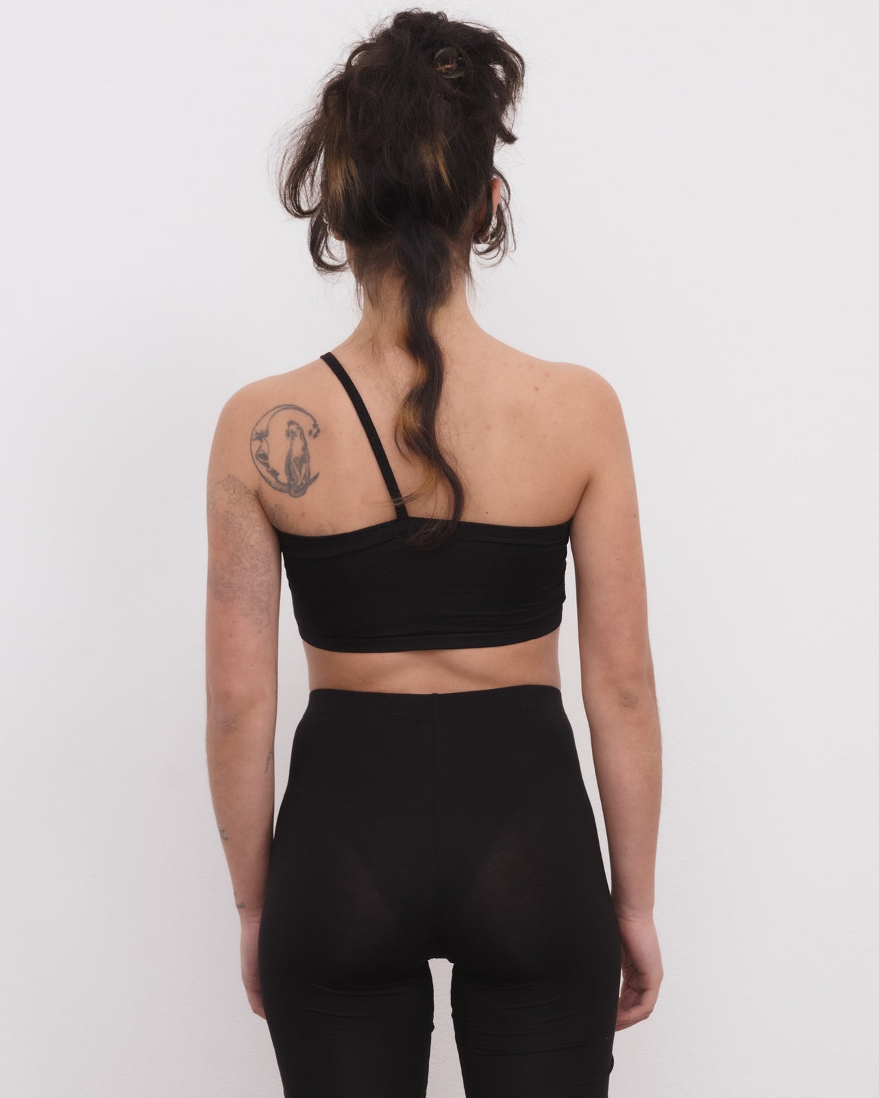 Nida One Strap Bra - Bamboo Lyocell - Black