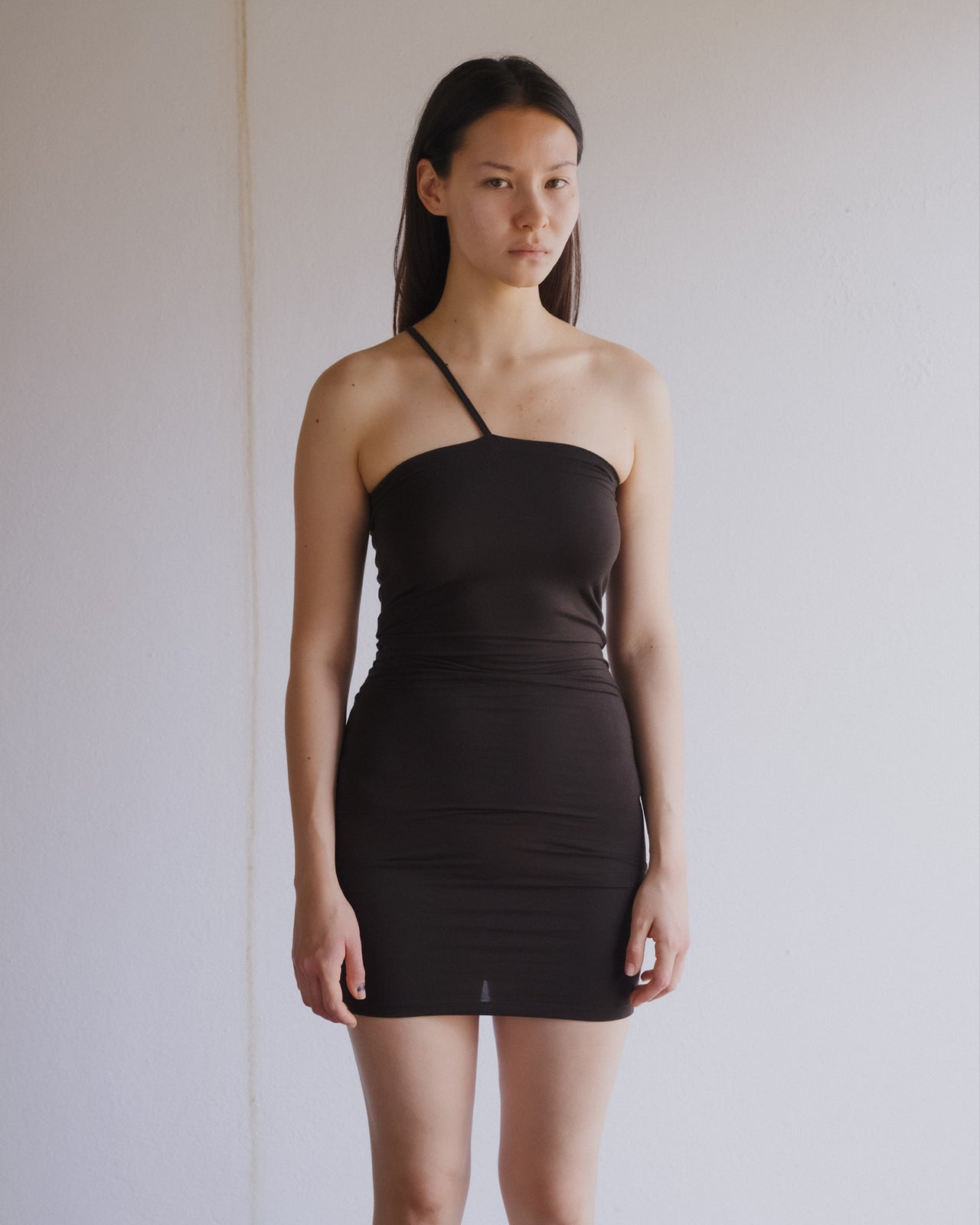 Nida One Strap Slip Dress - Bamboo Viscose - Fovea
