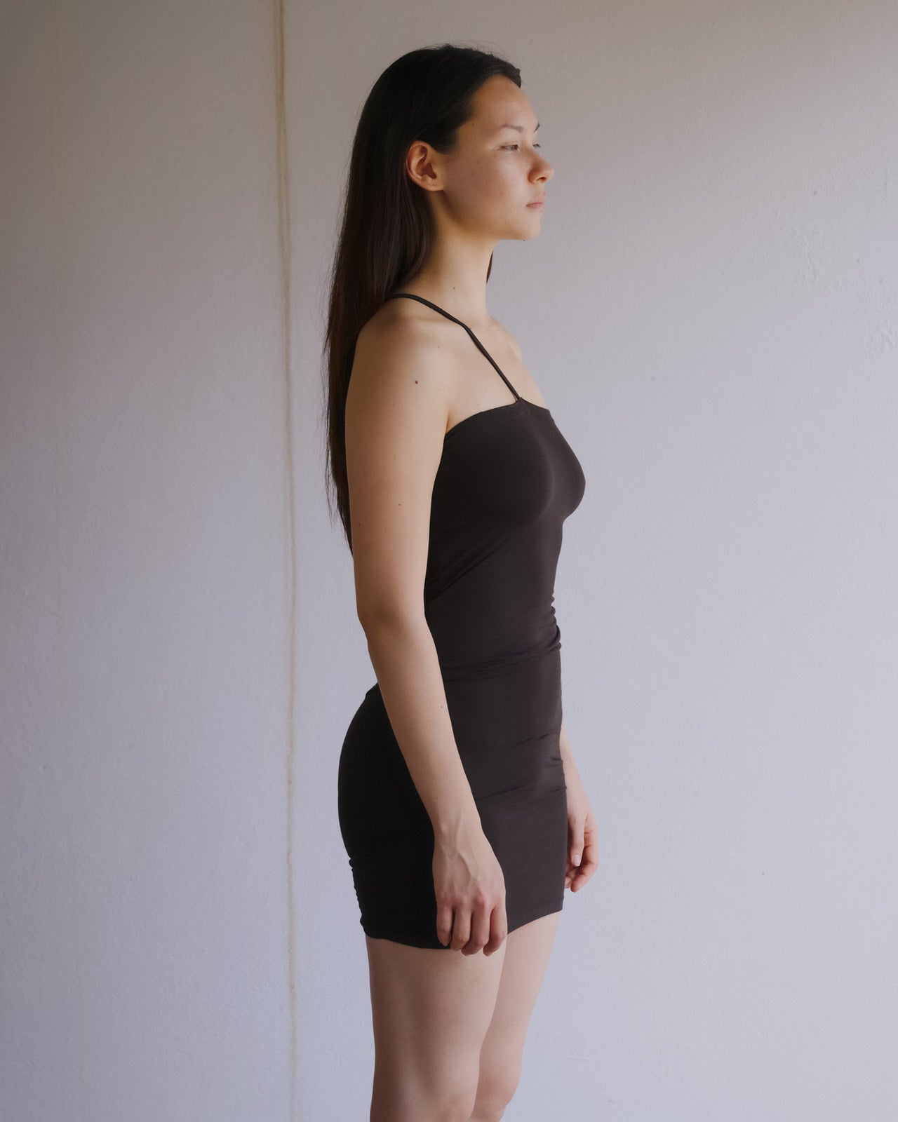 Nida One Strap Slip Dress - Bamboo Viscose - Fovea