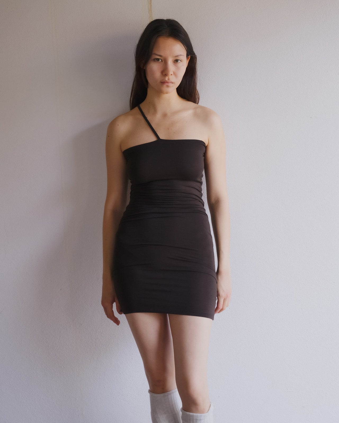 Nida One Strap Slip Dress - Bamboo Viscose - Fovea
