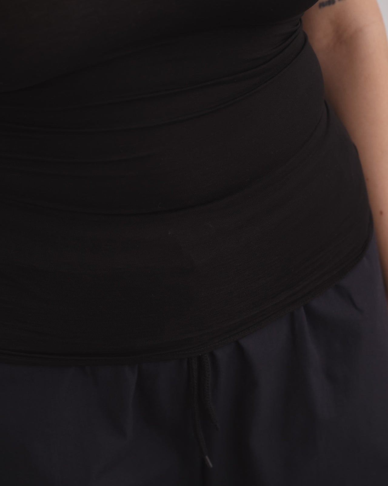 Nida One Strap Tank - Bamboo Lyocell - Black