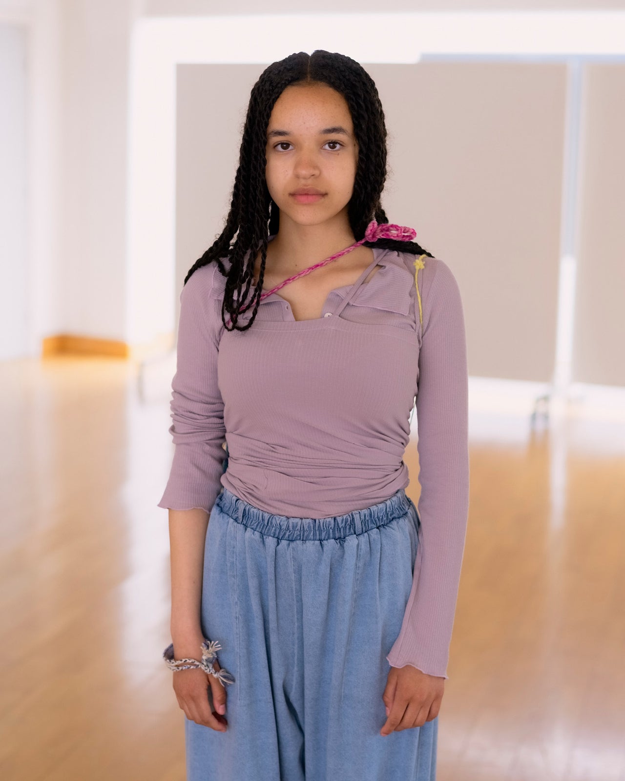 Nida Tank - Organic Cotton Rib - Verbe Purple