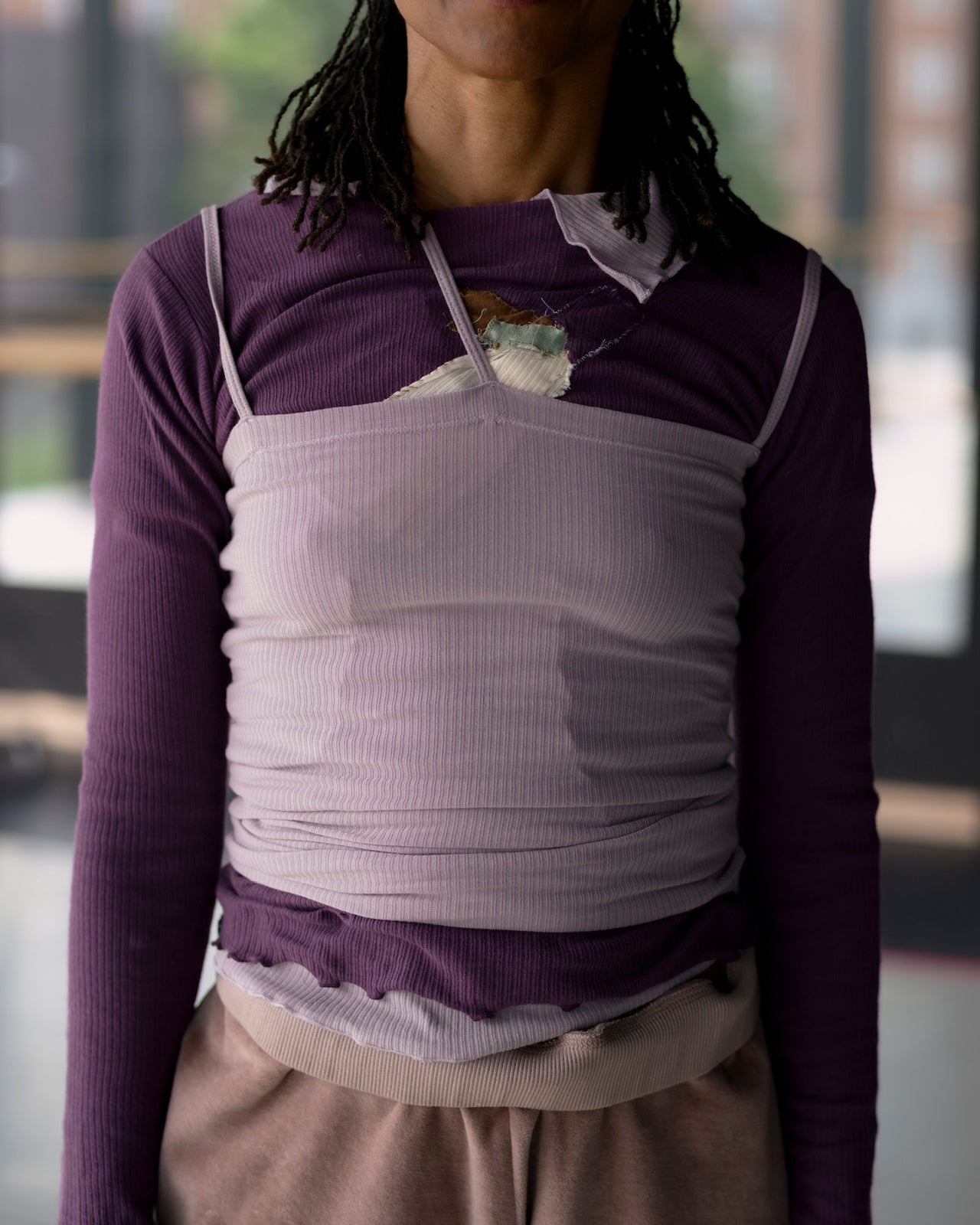 Nida Tank - Organic Cotton Rib - Verbe Purple