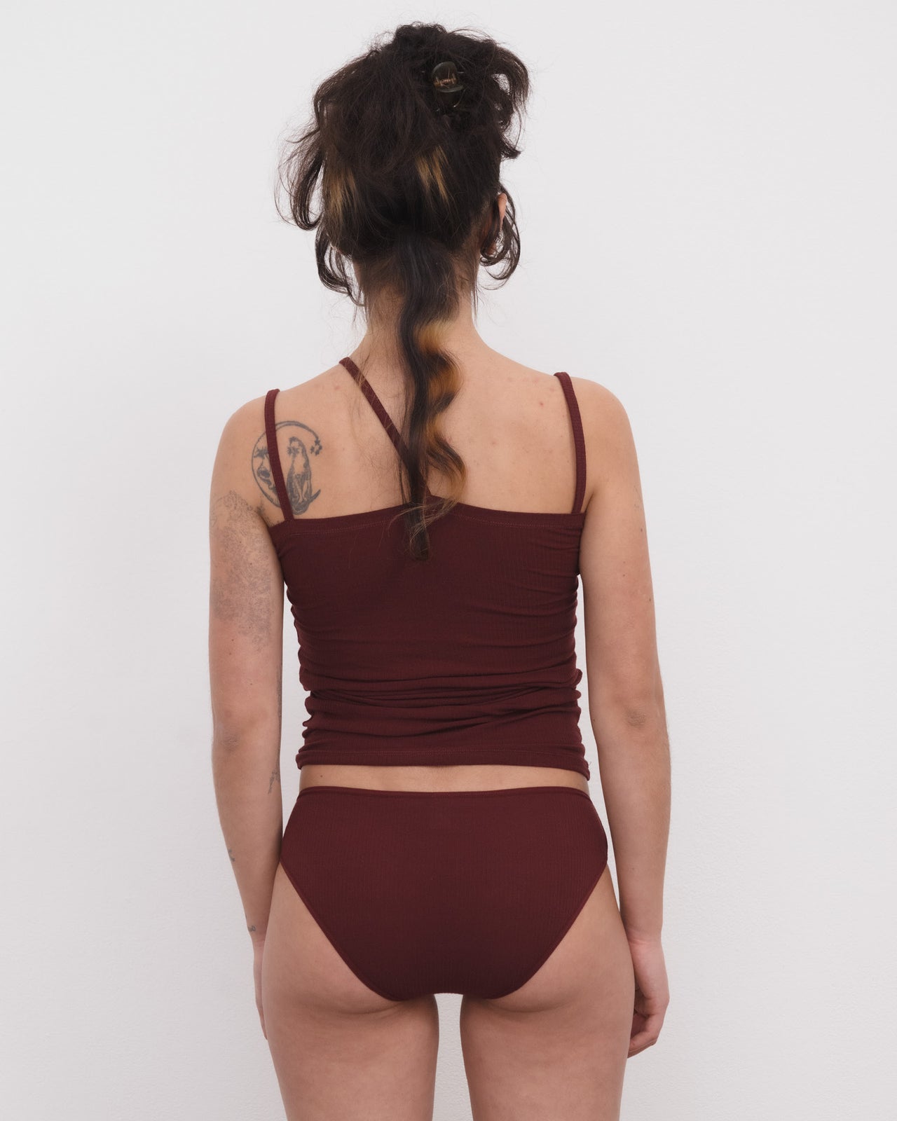 Nida Tank - Fine Organic Cotton Rib - Nara Red