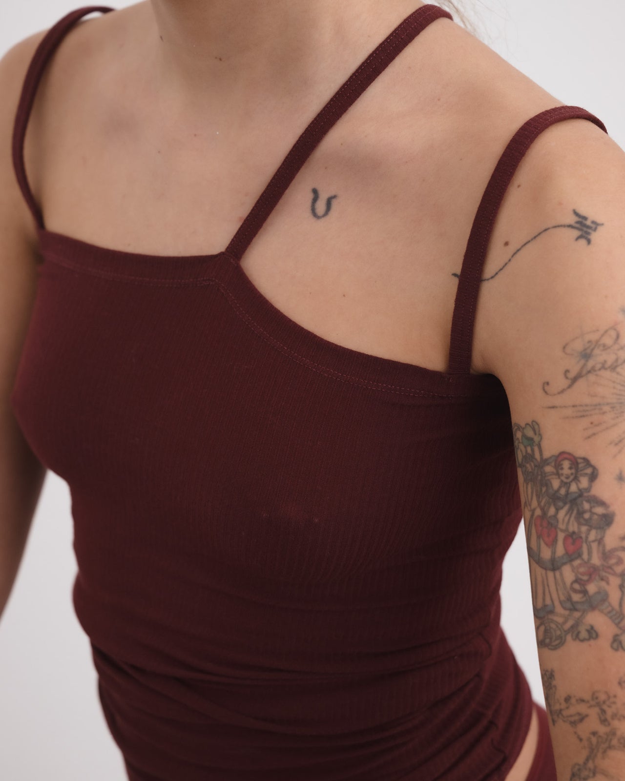 Nida Tank - Fine Organic Cotton Rib - Nara Red