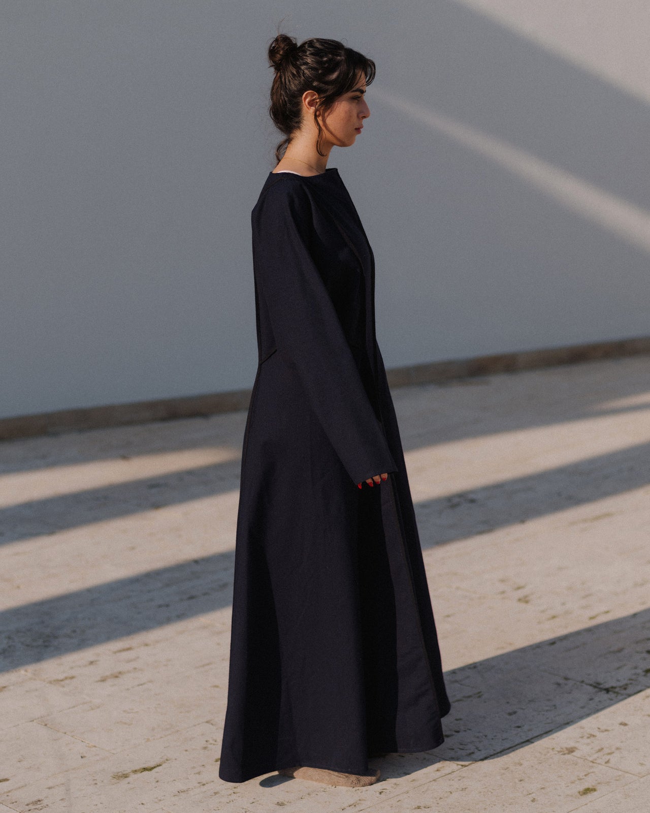 Nika Dress - Wild Silk & Wool - Dama Navy