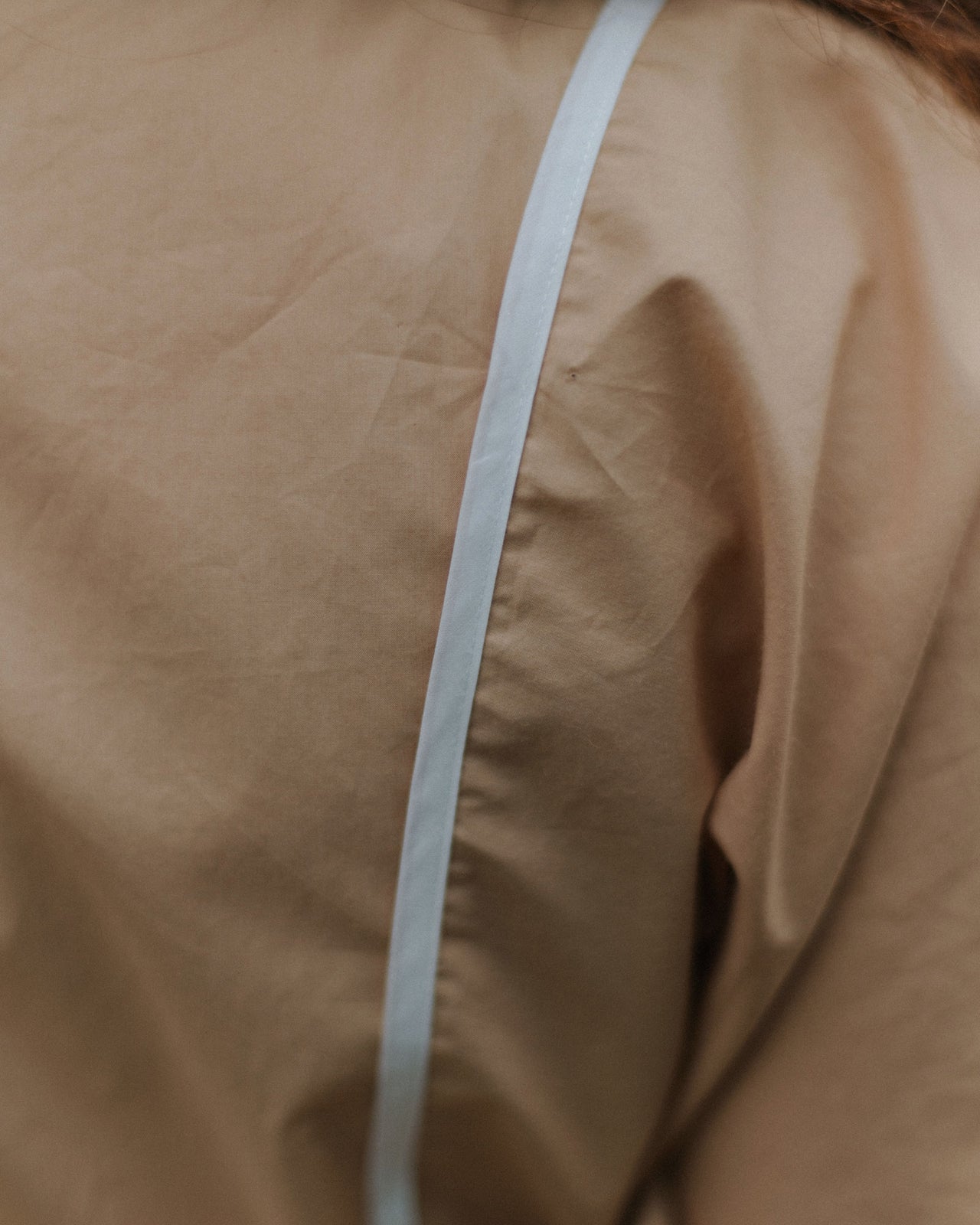 Nika Top - Organic Cotton Poplin - Marble Brown