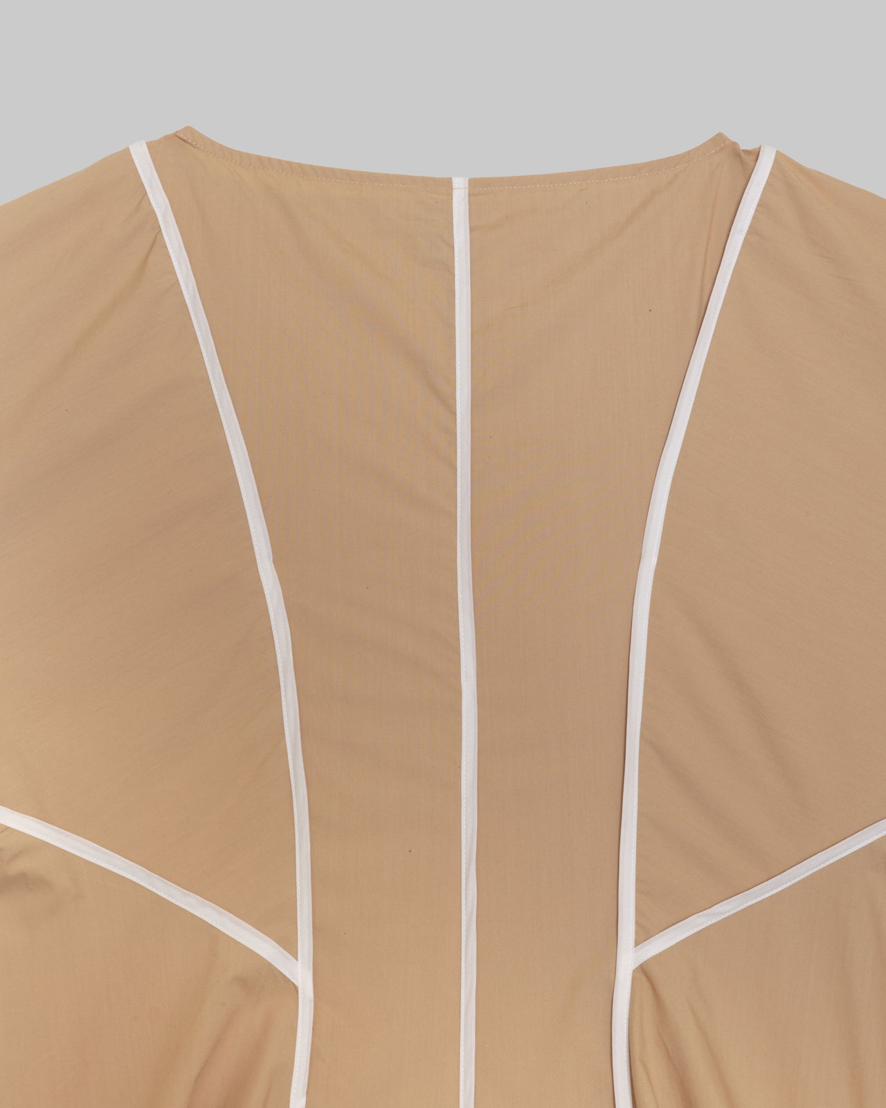 Nika Top - Organic Cotton Poplin - Marble Brown