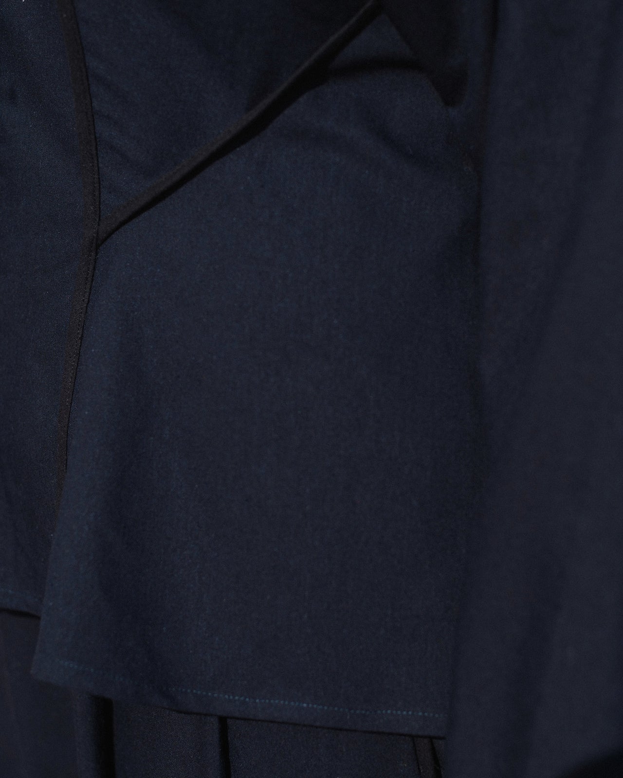 Nika Top - Wild Silk & Wool - Dama Navy