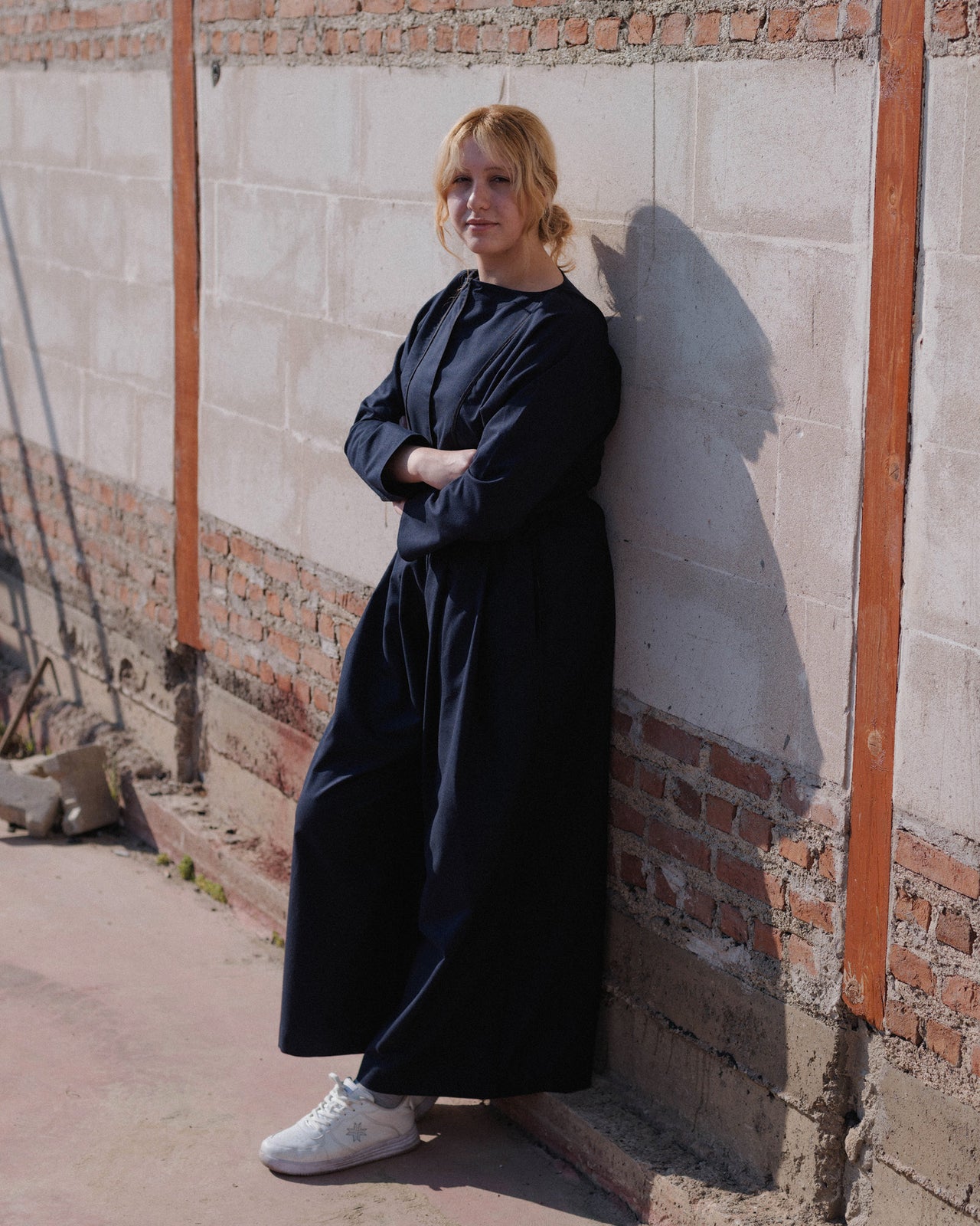 Nika Top - Wild Silk & Wool - Dama Navy