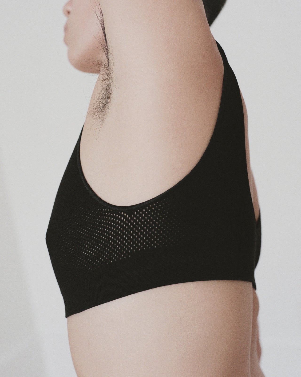 Odea Bra - Cotton Mesh - Black