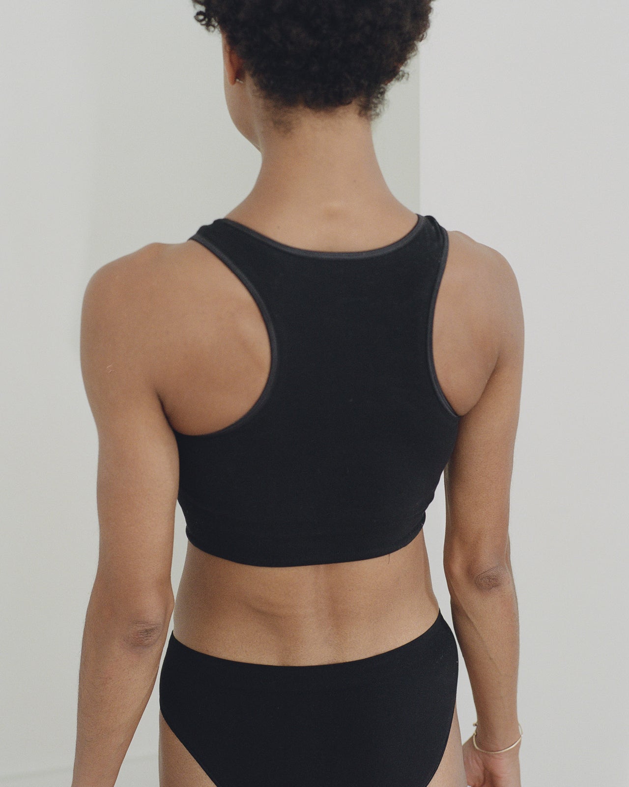 Oleta Highneck Bra - Black