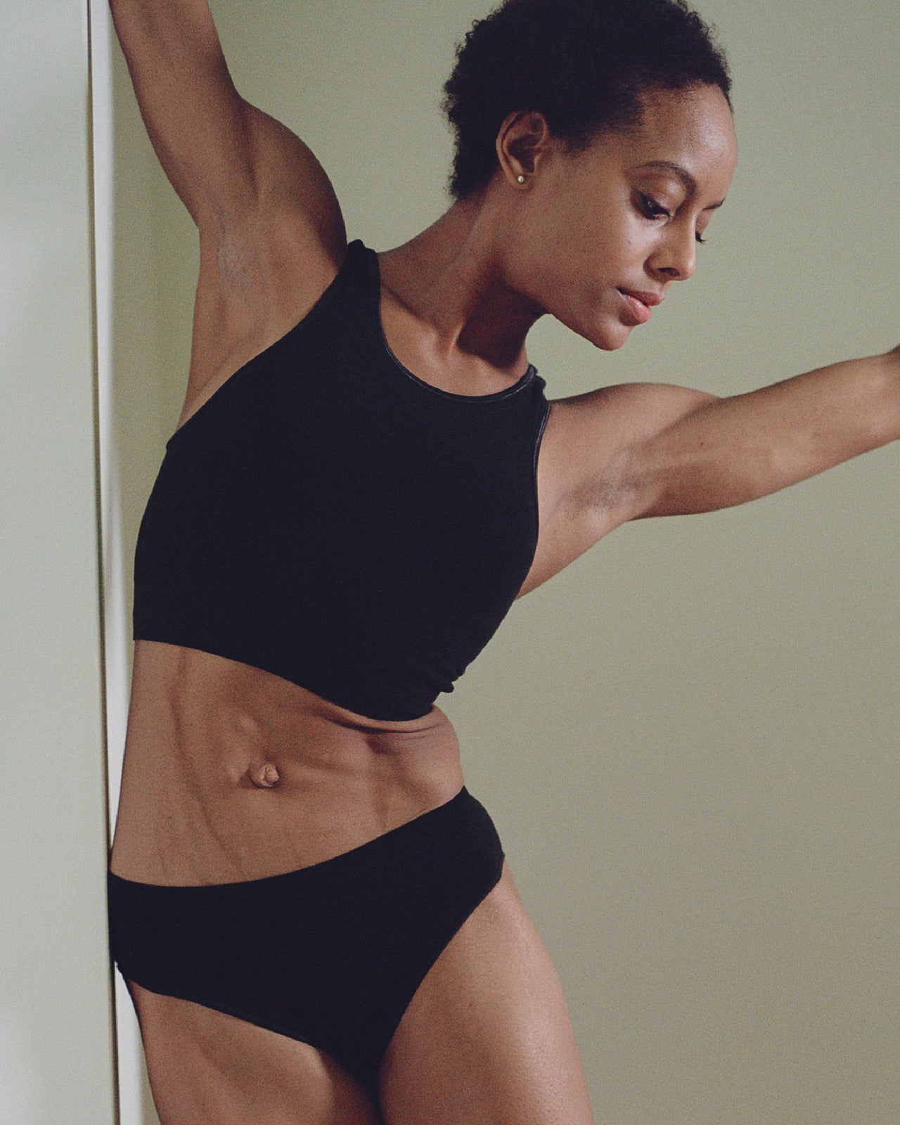 Oleta Highneck Bra - Black