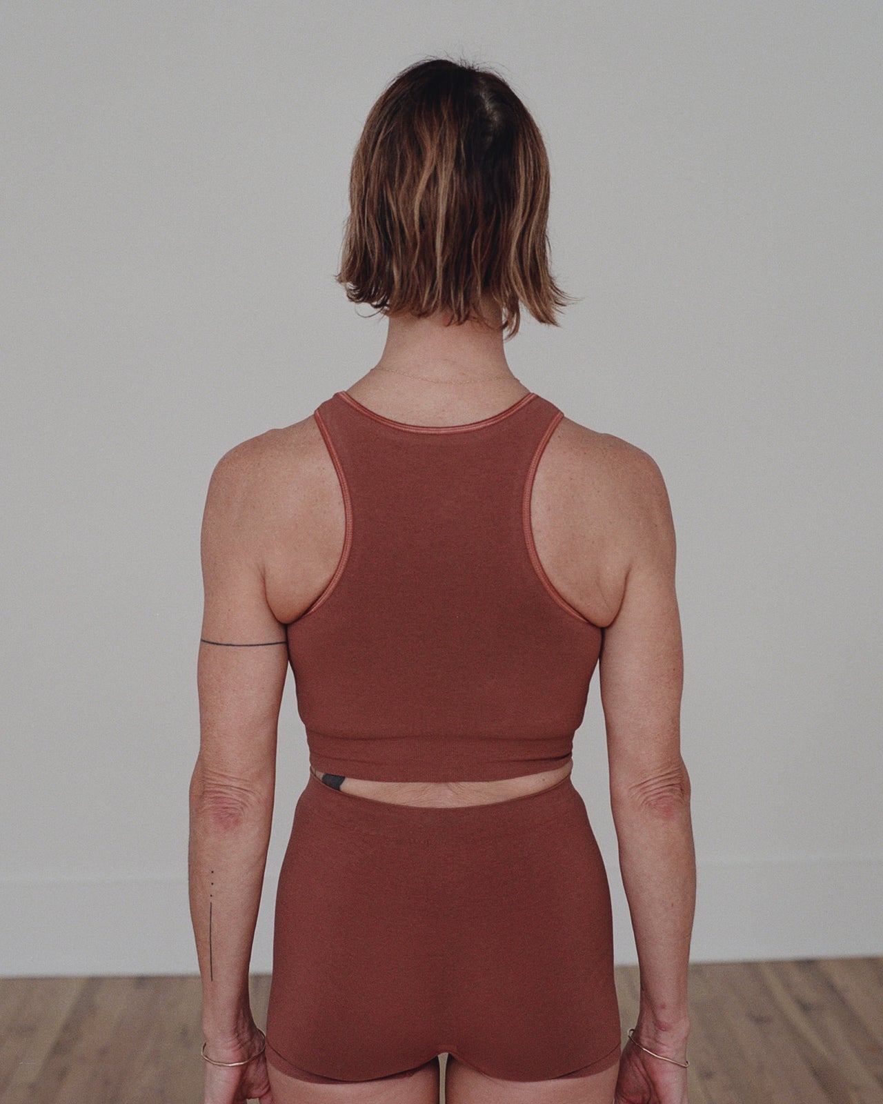 Oleta Highneck Bra - Rust