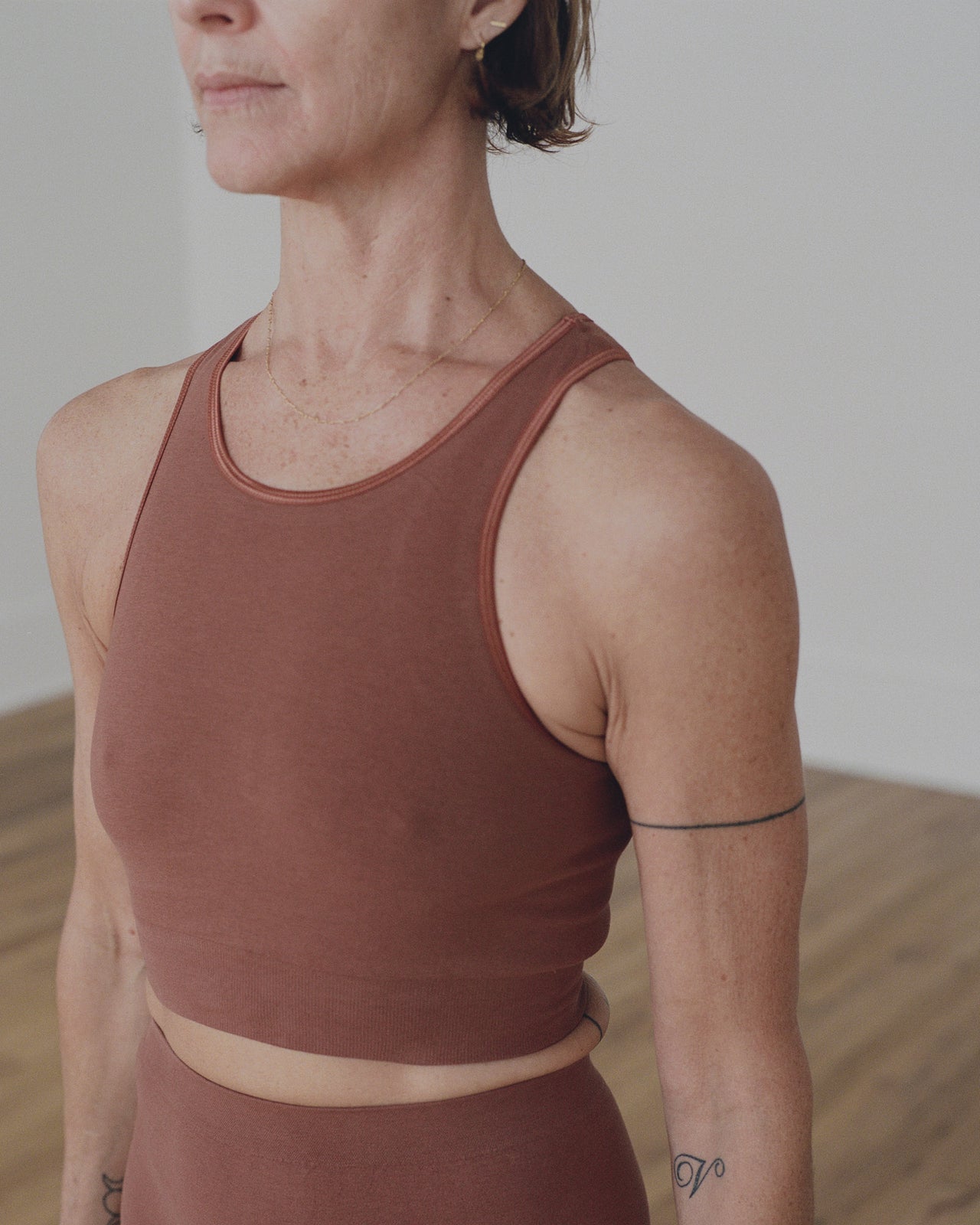 Oleta Highneck Bra - Rust