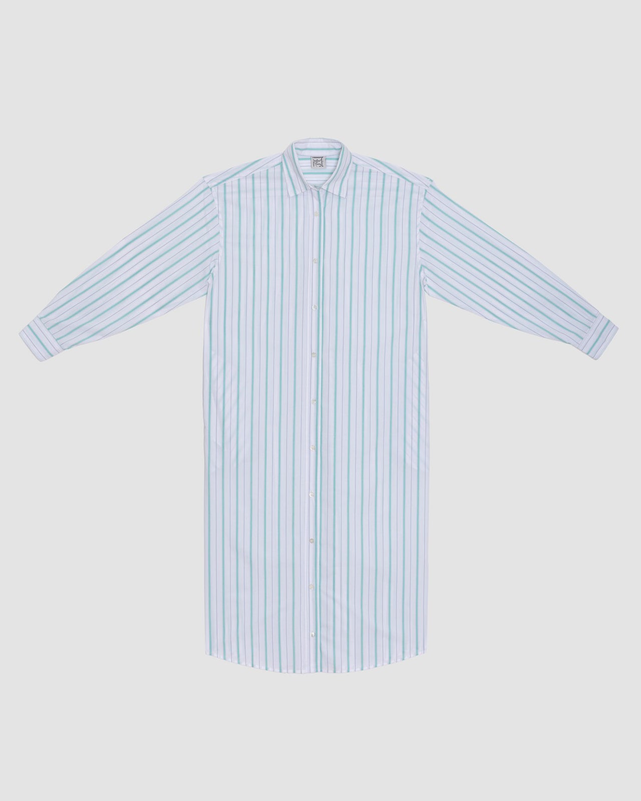 Ole Shirt Dress - Organic Cotton Poplin - Stripe