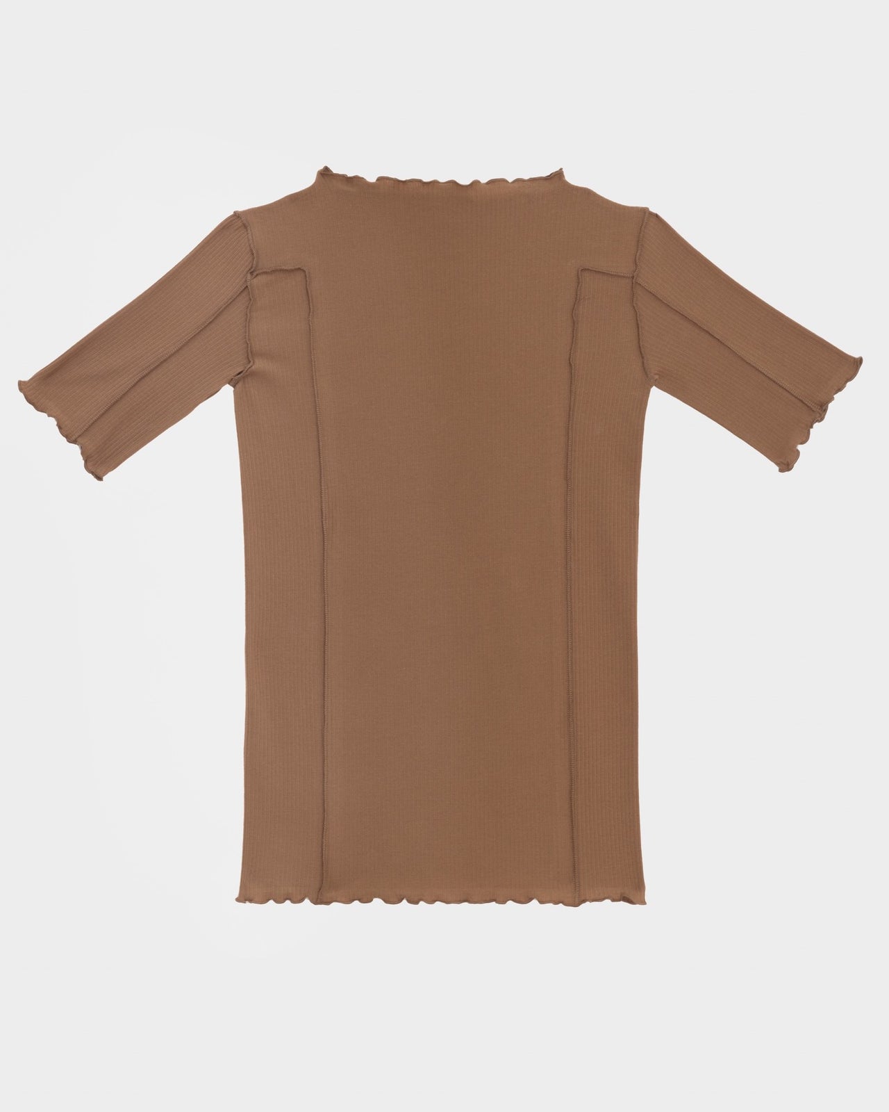 Omato 3/4 Tee - Organic Cotton Rib - Alamillo Brown