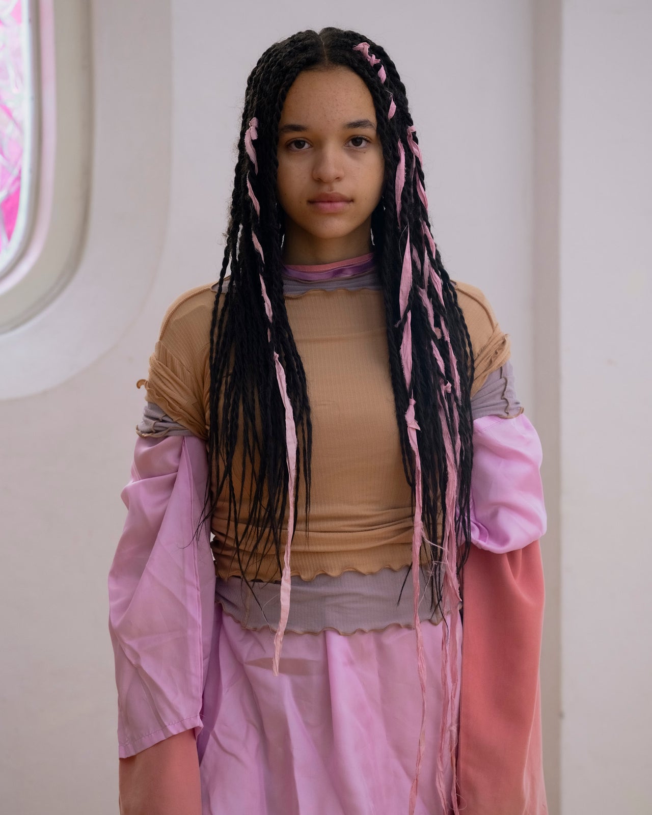 Omato 3/4 Tee Shirt - Organic Cotton Rib - Aural