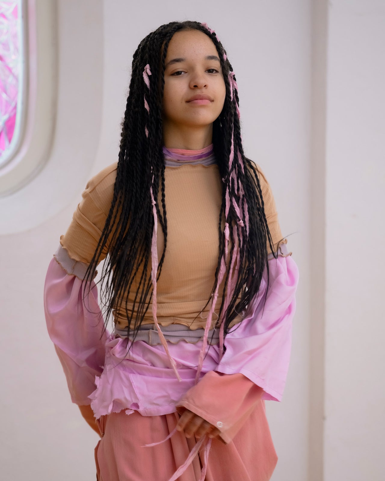 Omato 3/4 Tee Shirt - Organic Cotton Rib - Aural