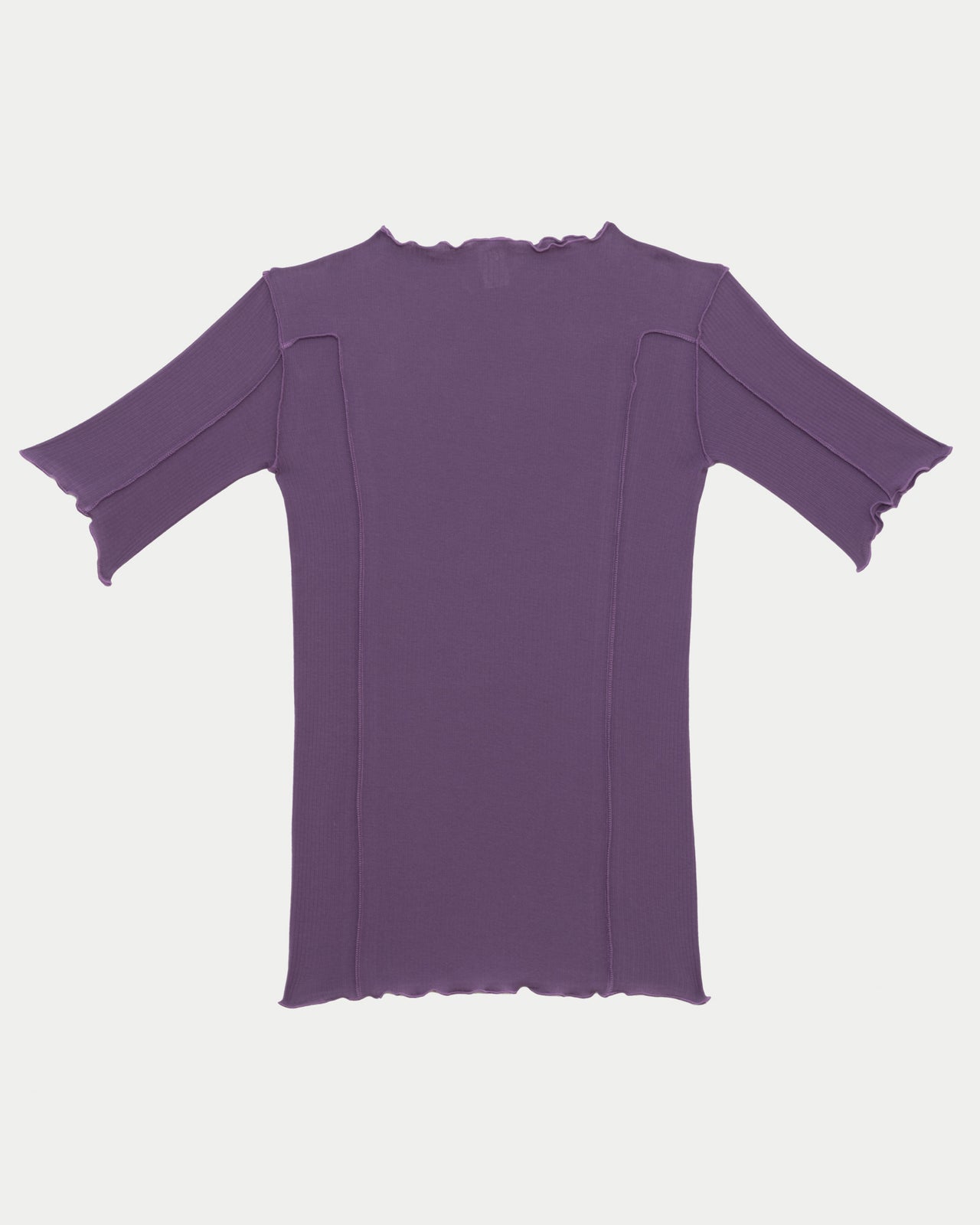 Omato 3/4 Tee Shirt - Organic Cotton Rib - Venet Purple