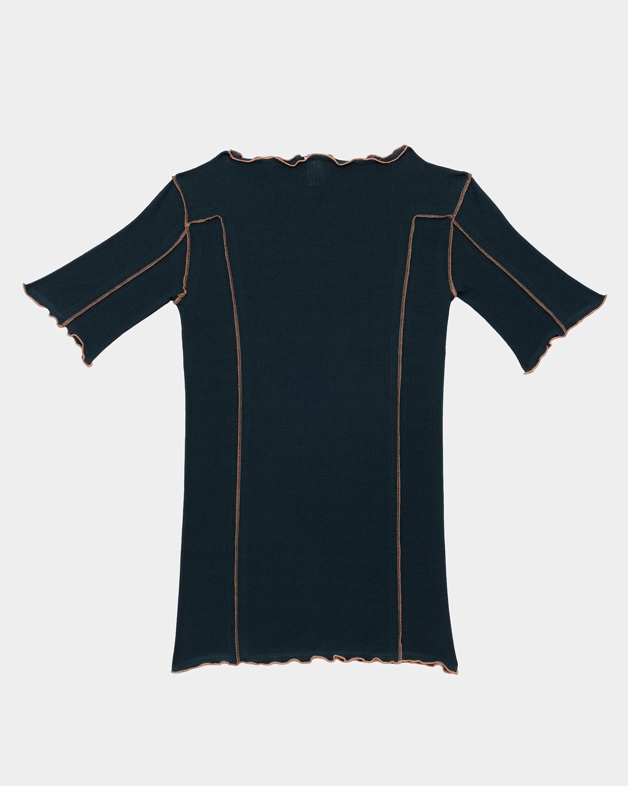 Omato 3/4 Tee Shirt - Organic Cotton Rib - Hirsu Green