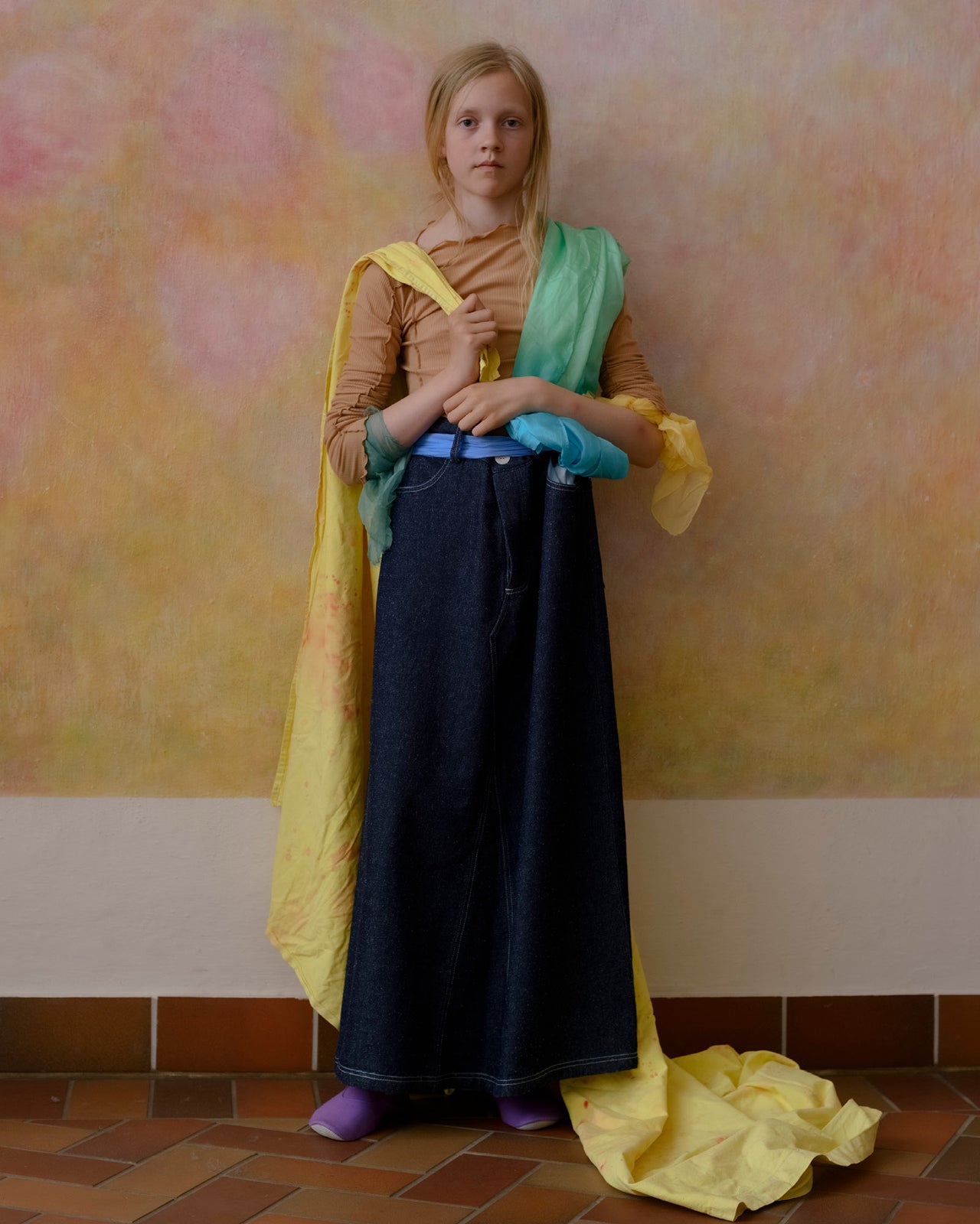 Omato Long Sleeve Tee - Organic Cotton Rib - Aural